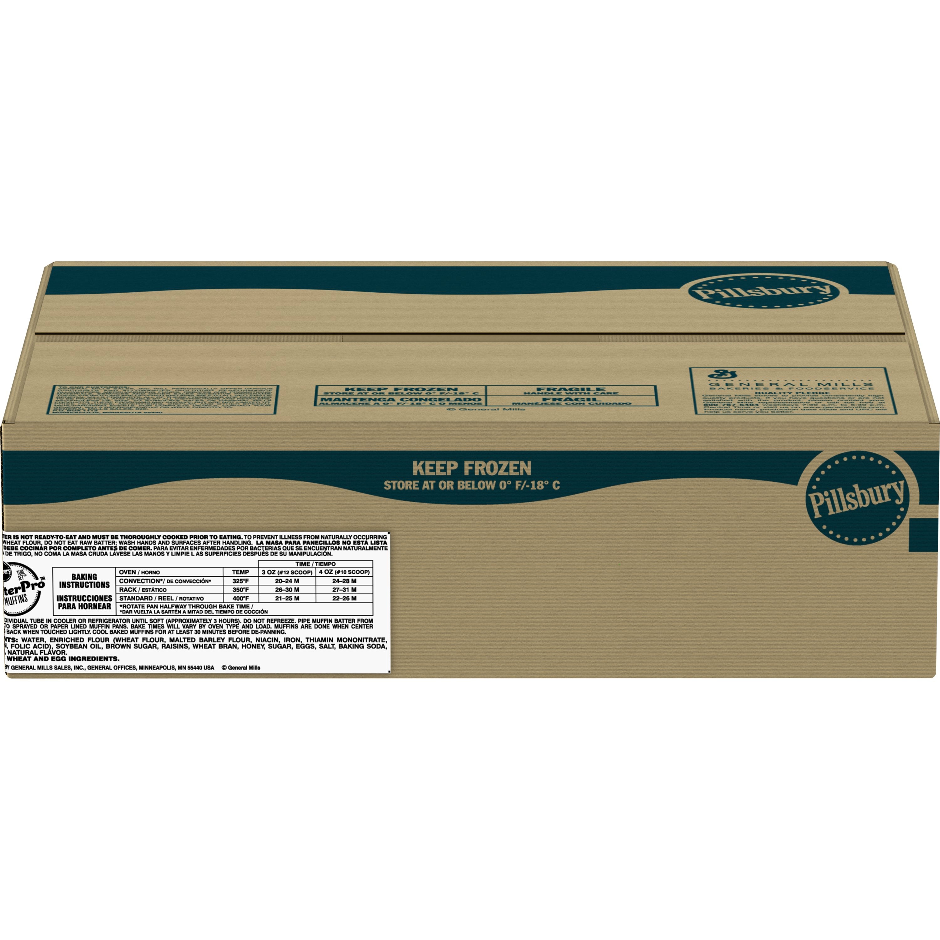 Pillsbury™ Tubeset™ Muffin Batter Branmuffin 3 Pound Each - 6 Per Case.