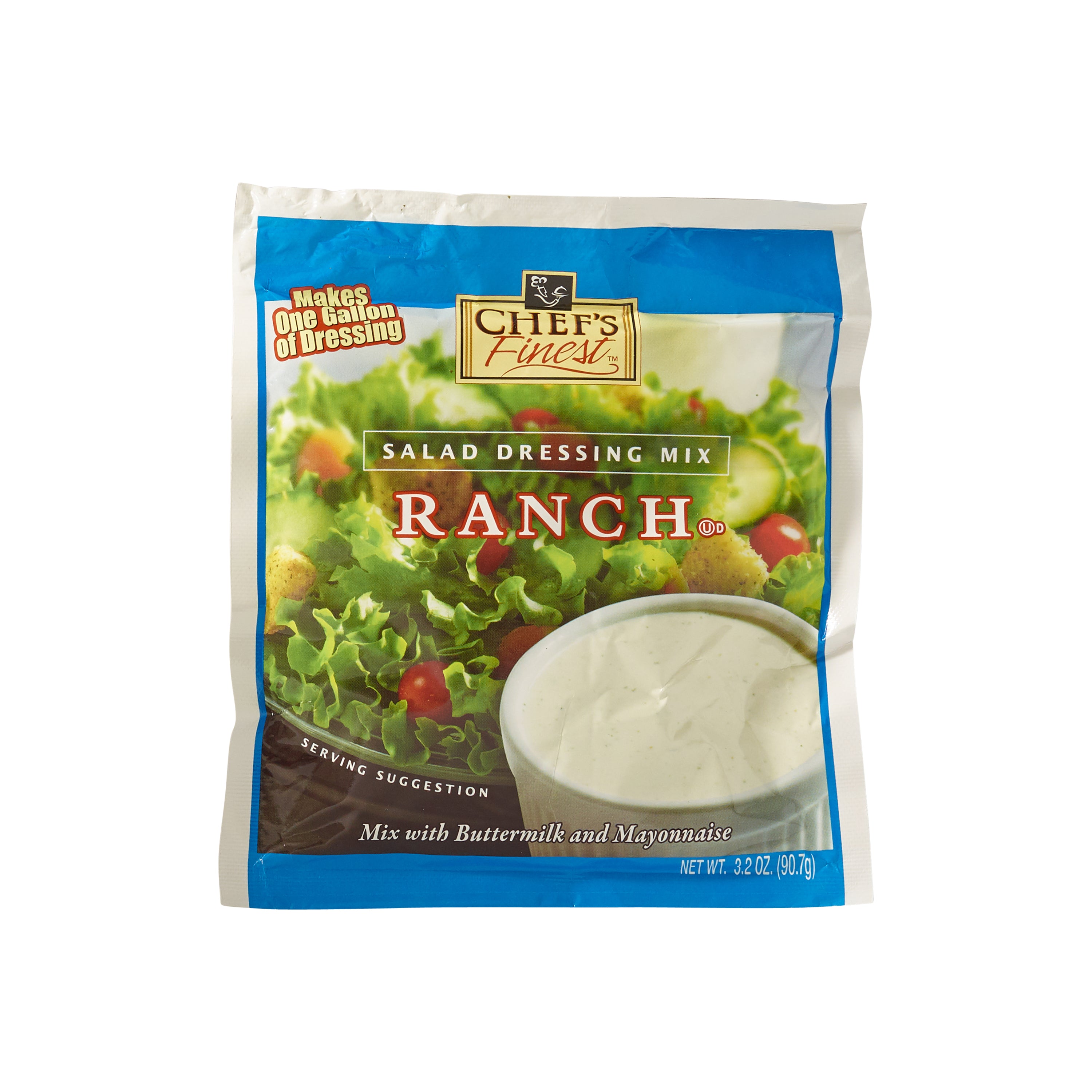 Chef's Finest Dry Ranch Dressing Mix 3.2 Ounce Size - 18 Per Case.