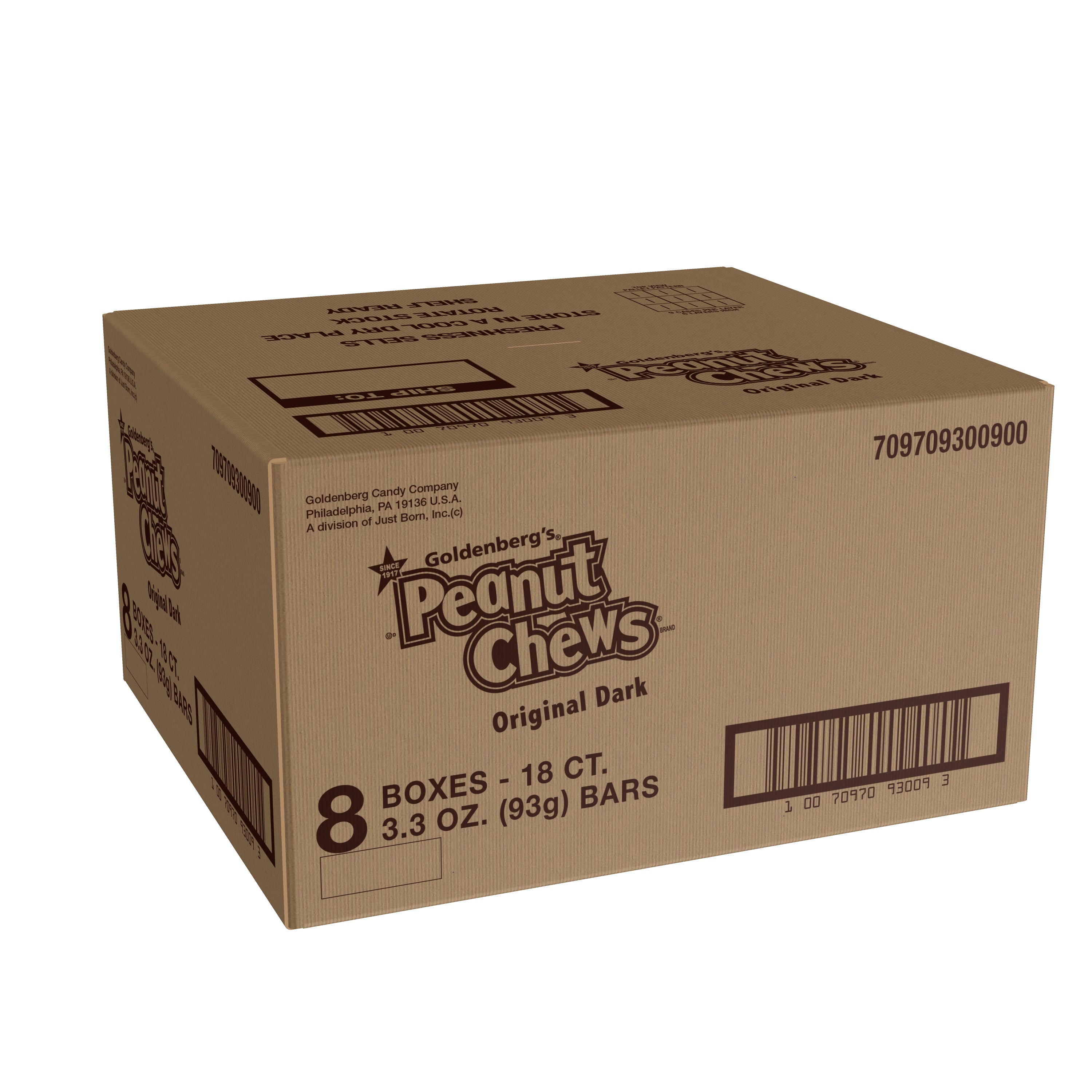 Peanut Chews® Original 3.3 Ounce Size - 144 Per Case.