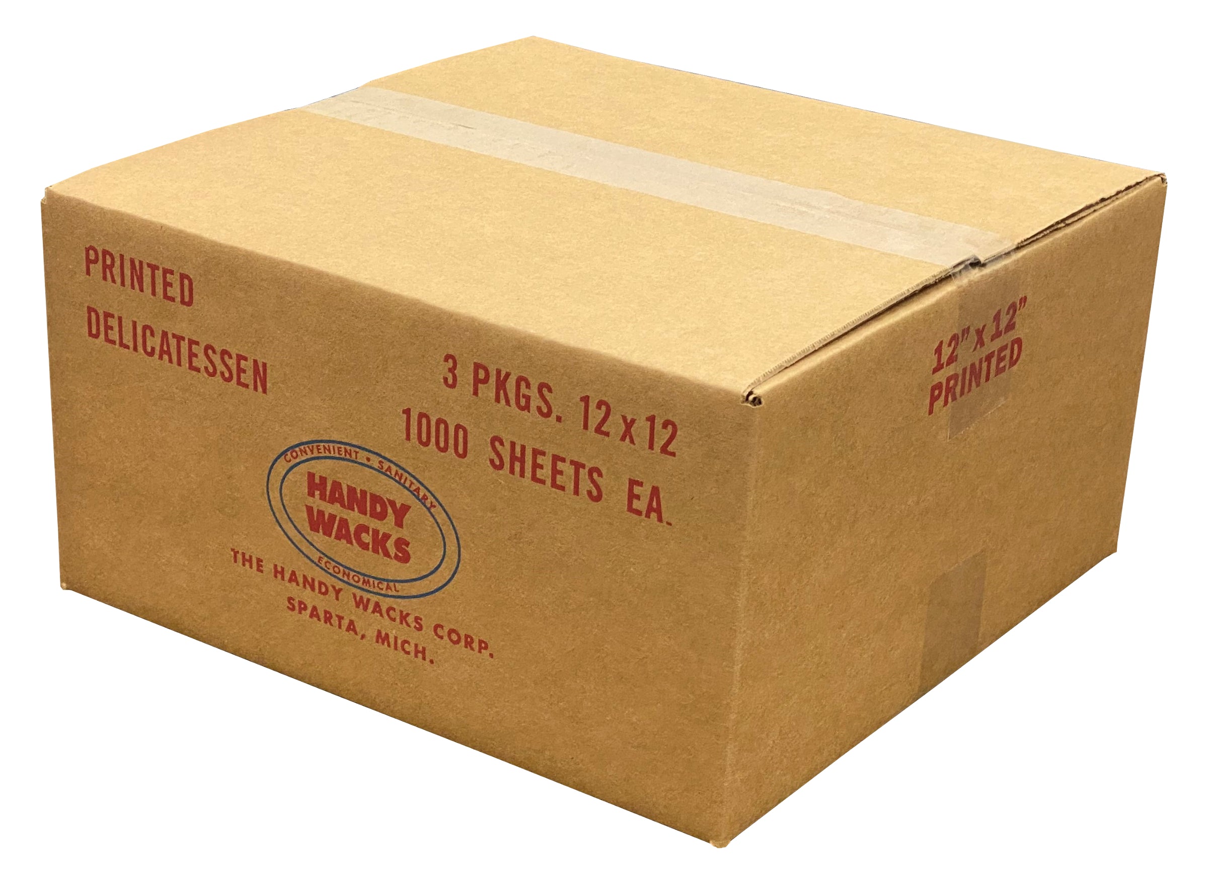 Handy Wacks 12 Inch X 12 Inch X 2.5 Inch Mexican Pepper Deli Paper 3 - 1000 Cnt