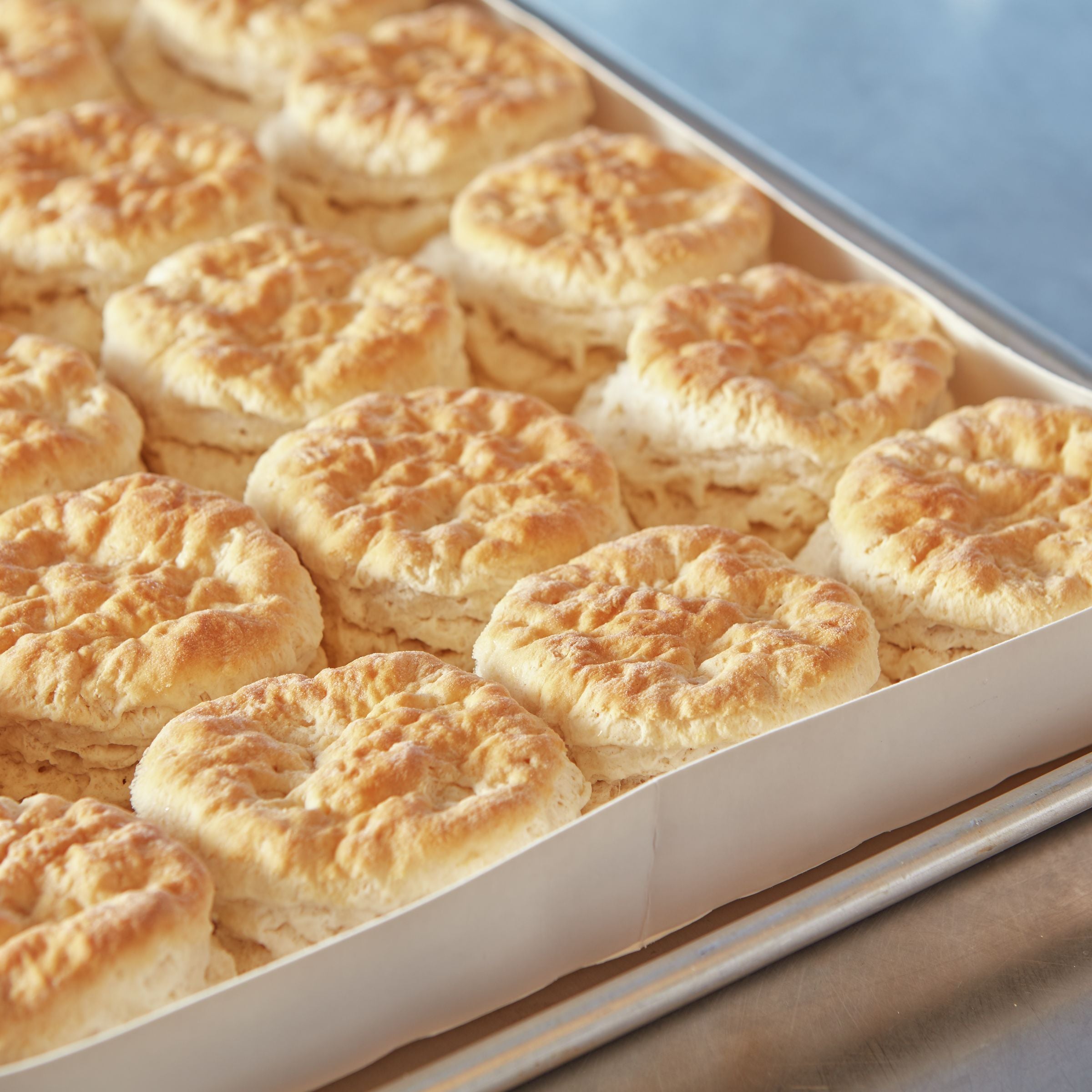 Pillsbury™ Baked Biscuit Easy Split™ Golden Buttermilk 2.25 Ounce Size - 5 Per Case.