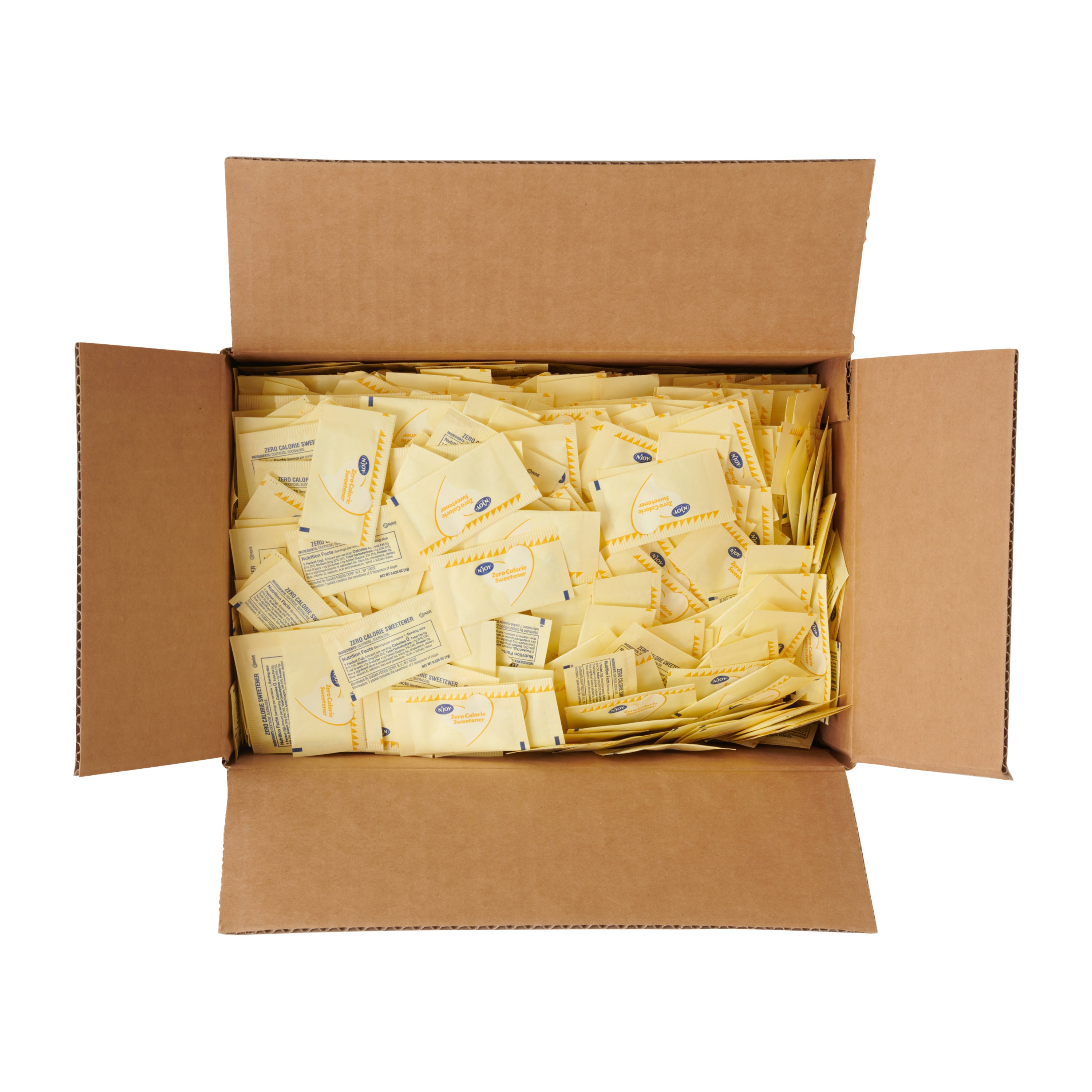 N'joy Sugar Substitute Yellow Sucralose 1 Grams Each - 2000 Per Case.