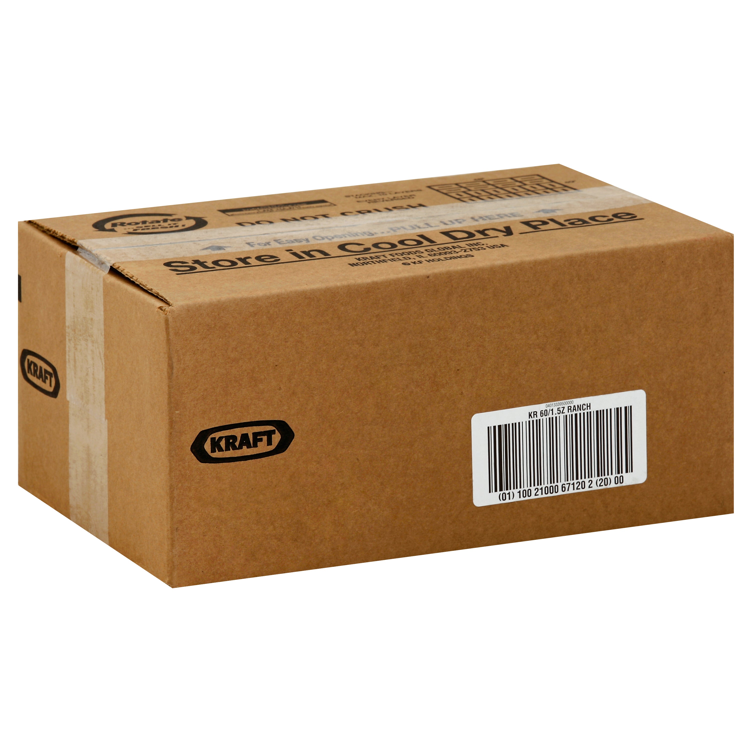 Kraft Ranch Dressing 60 Casepack 1.5 Ounce Packets