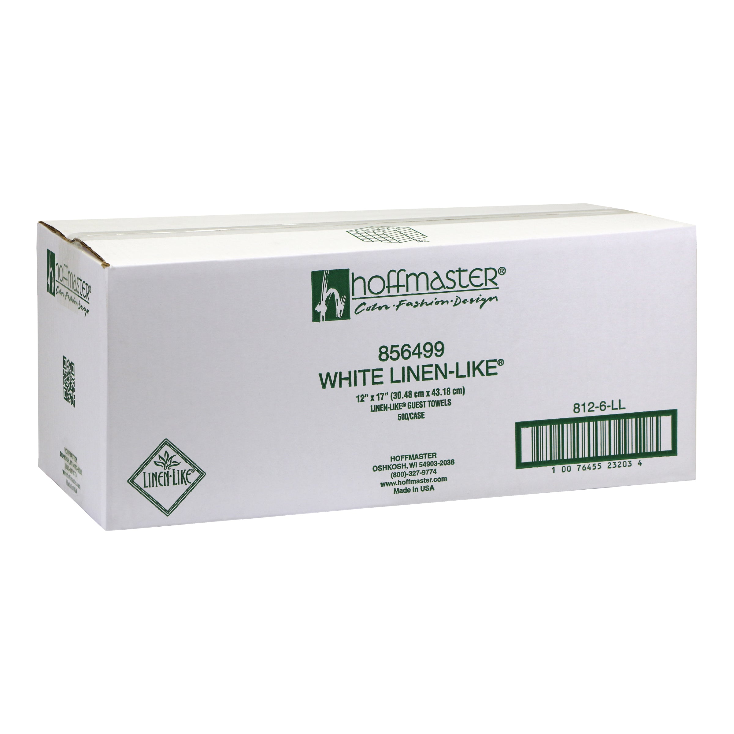 Towel Guest White Linen Like Folded Size 5" 100 Each - 5 Per Case.