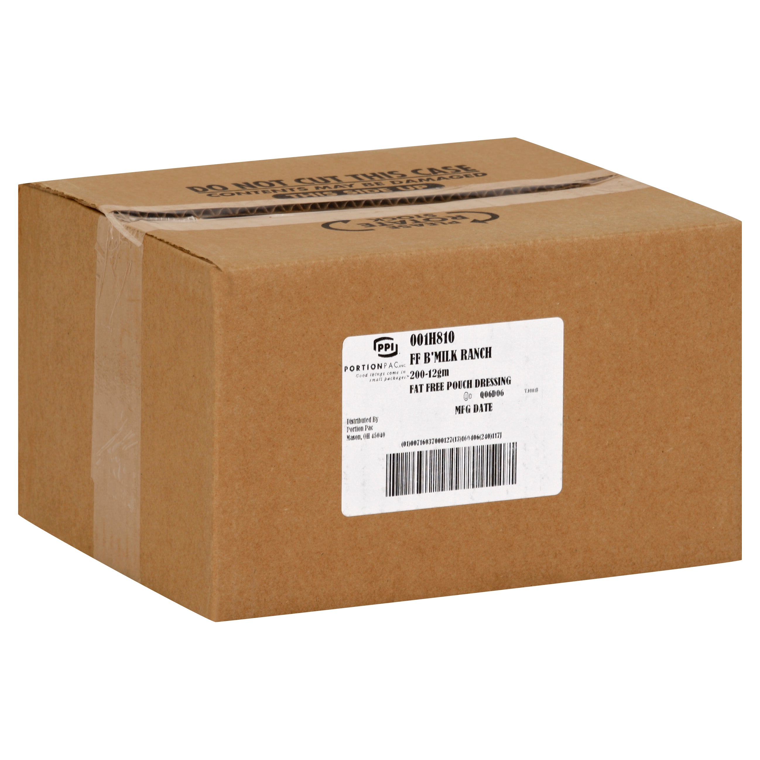 PPI Single Serve Fat Free Buttermilk Ranch Dressing 12 Gram Packets 200 Per Case