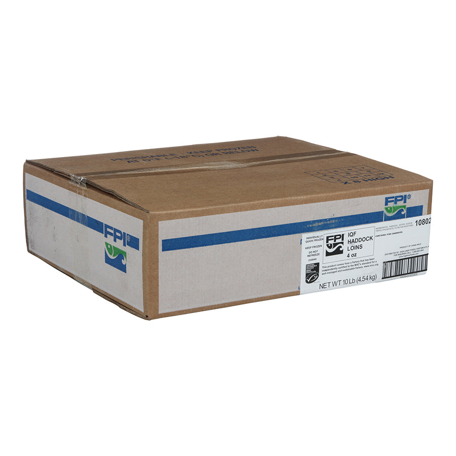 Iqf Haddock Loins Msc 10 Pound Each - 1 Per Case.