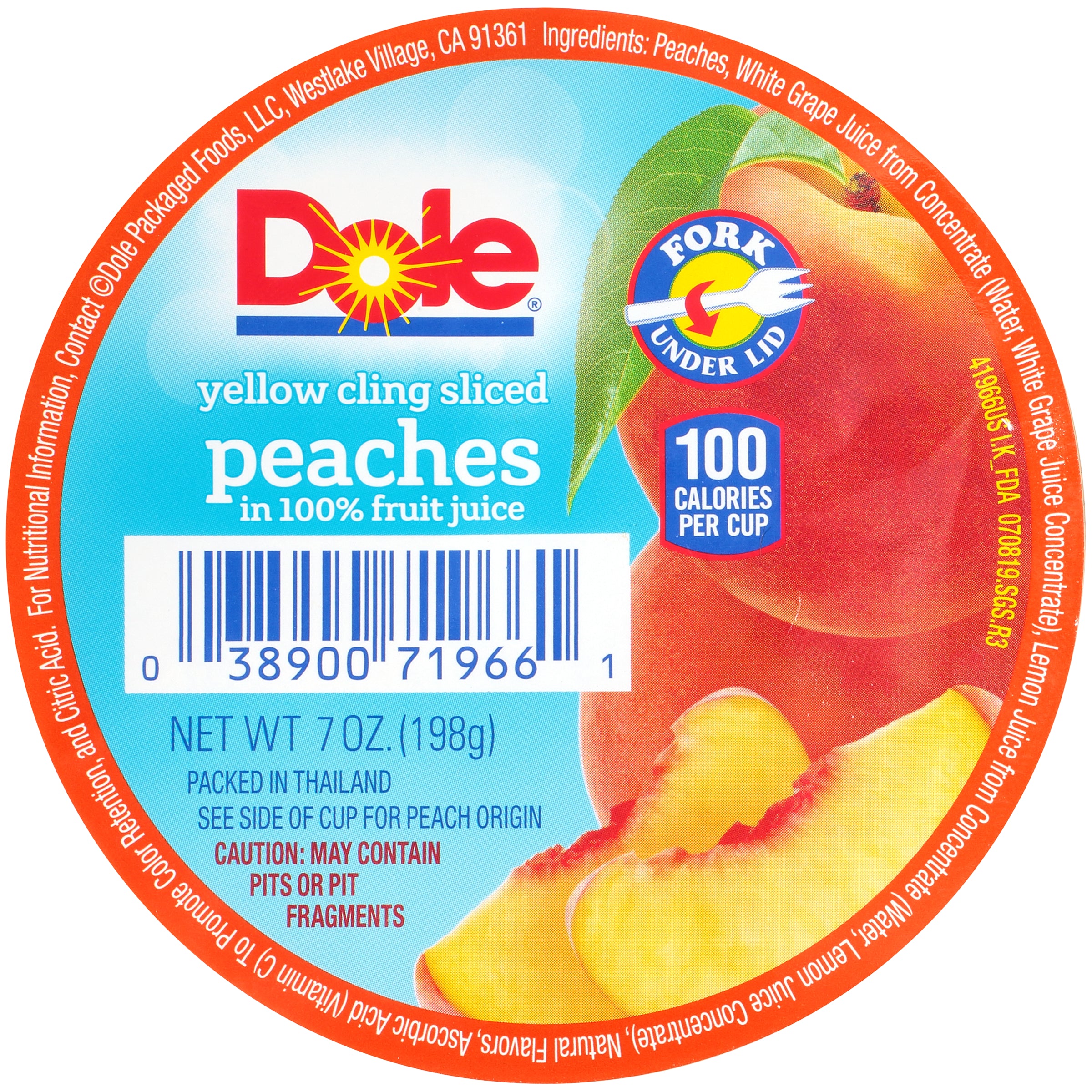 Peach Sliced In Juice 7 Ounce Size - 12 Per Case.