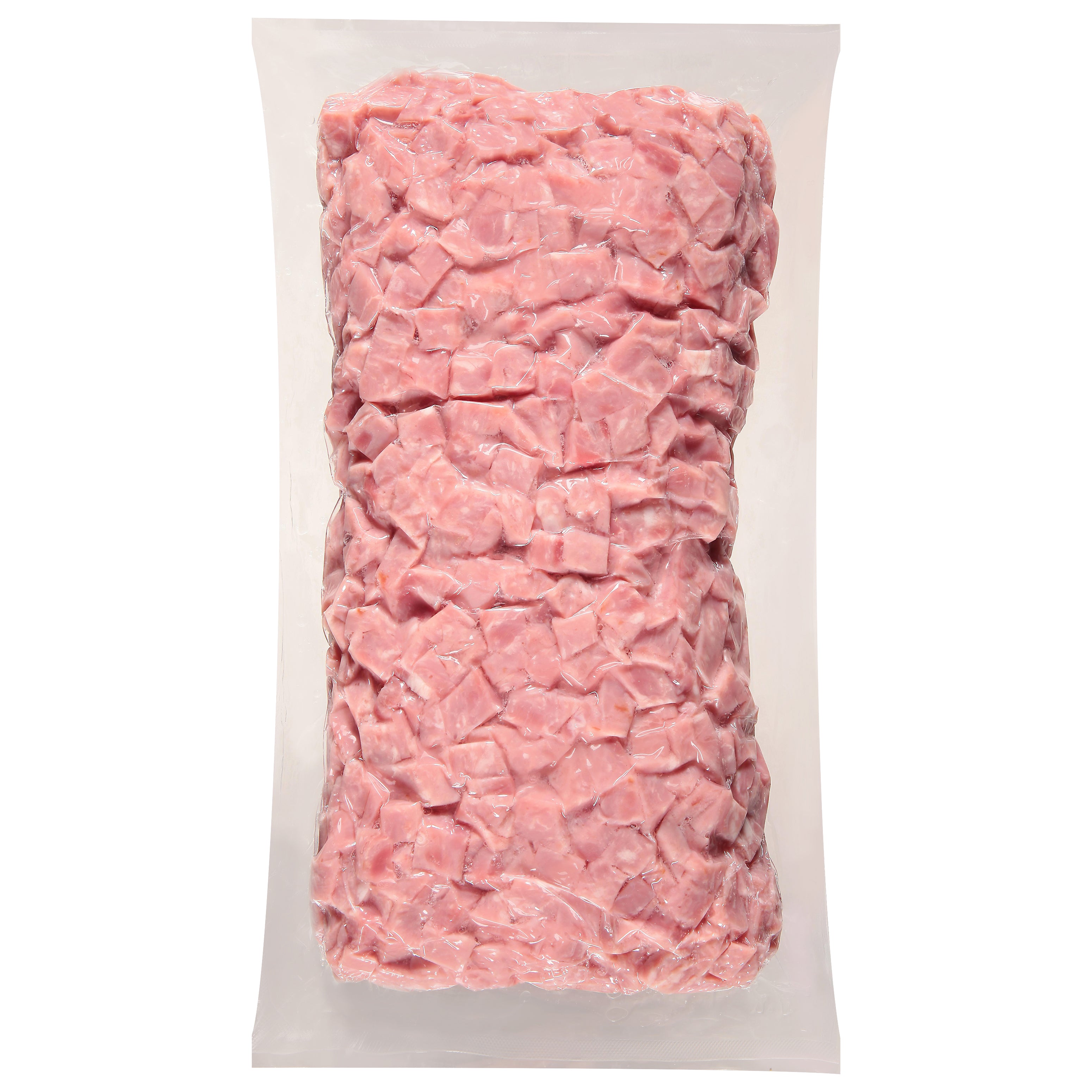 Ham Smoked Diced Cubes Water Added 2" 5 Pound Each - 2 Per Case.