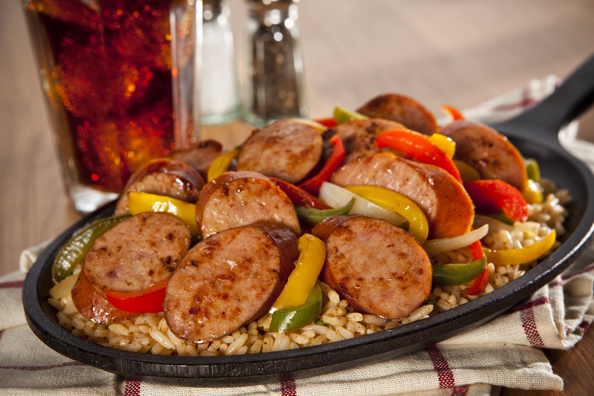 Sausage Smoked Bias Cuts 5.25 Pound Each - 2 Per Case.