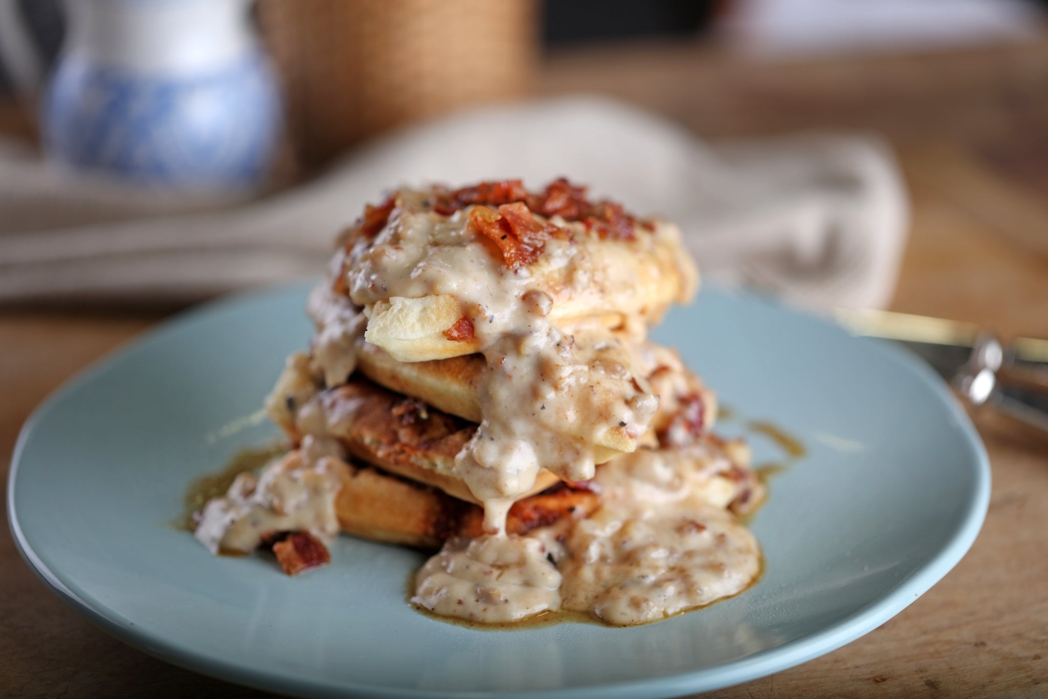 Bacon Fully Cooked Topping 4"es 5.028 Pound Each - 2 Per Case.