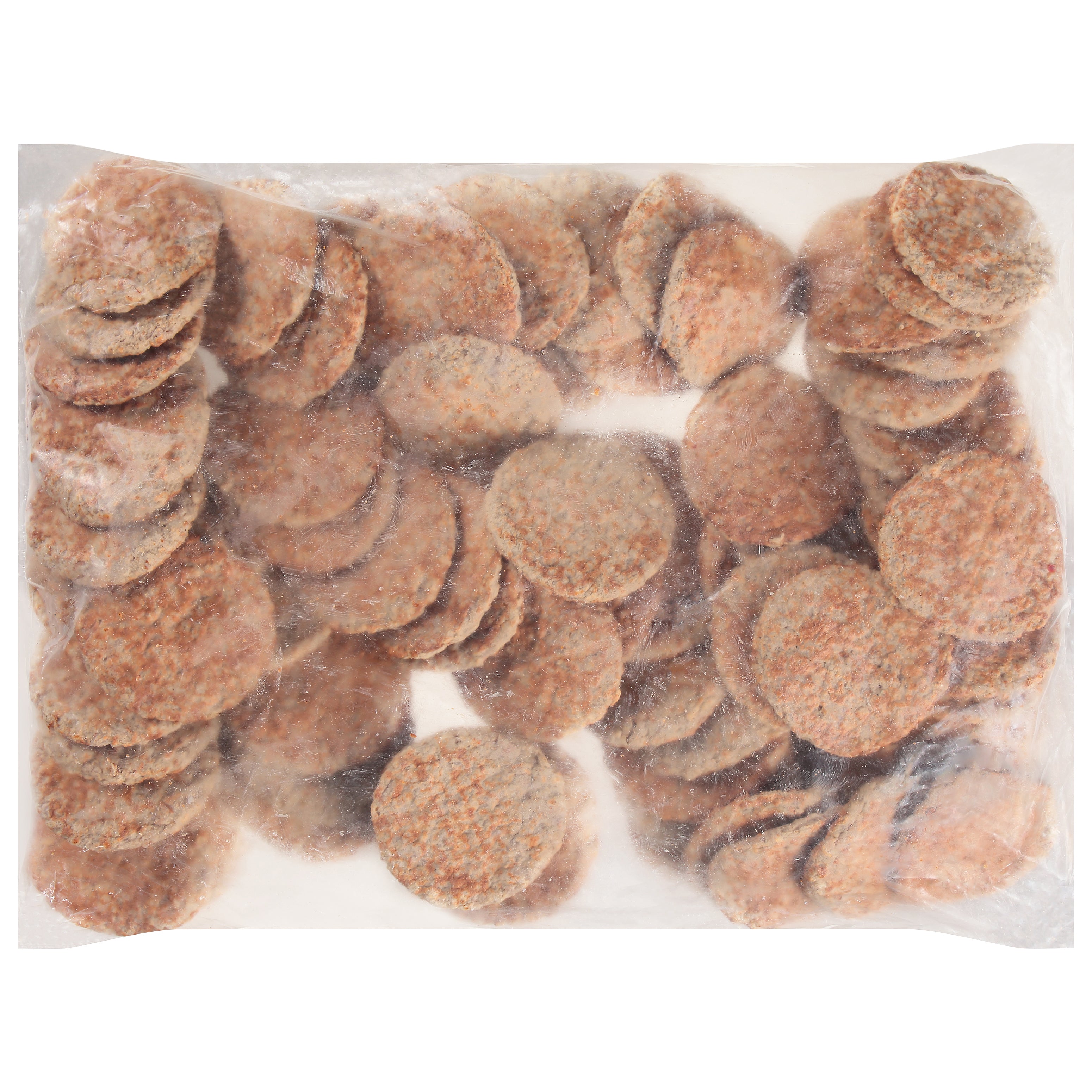 Sausage Patty Fully Cooked Silver Medal Wide 10 Pound Each - 1 Per Case.