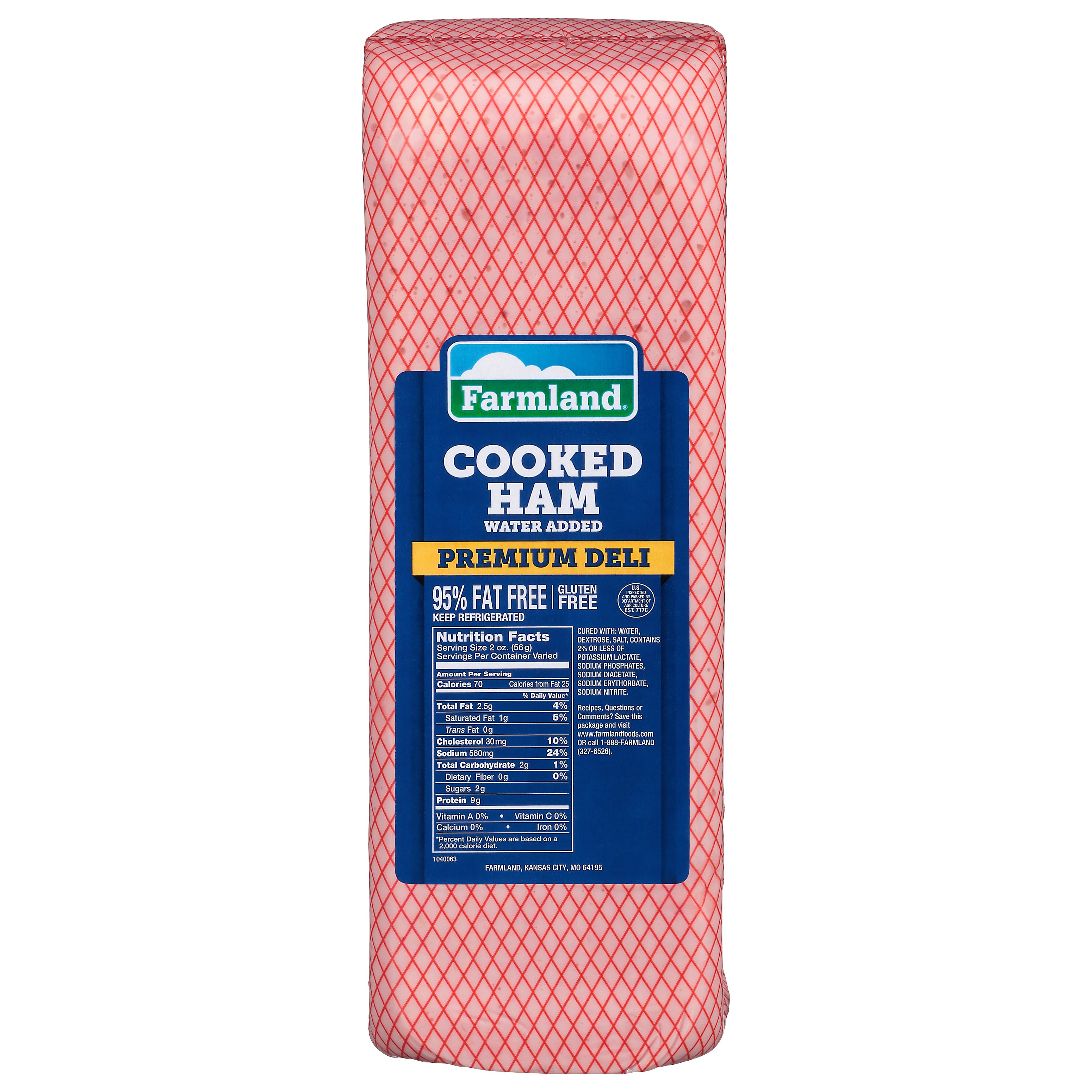 Ham Cooked Water Added Premium Deli 10 Pound Each - 5 Per Case.