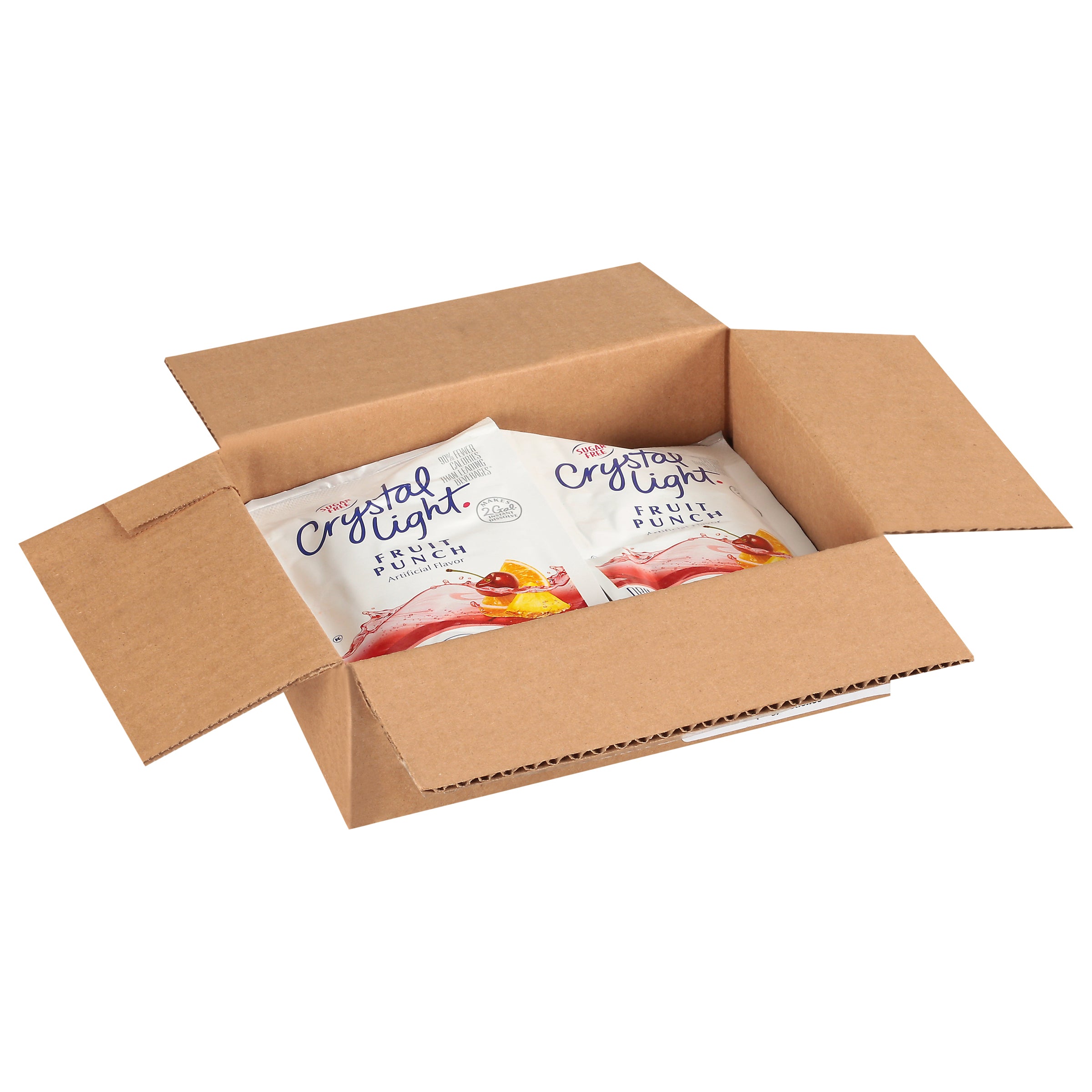 CRYSTAL LIGHT Single Serve Sugar-Free Fruit Punch Powdered Mix 1.8 Ounce Packet 12
