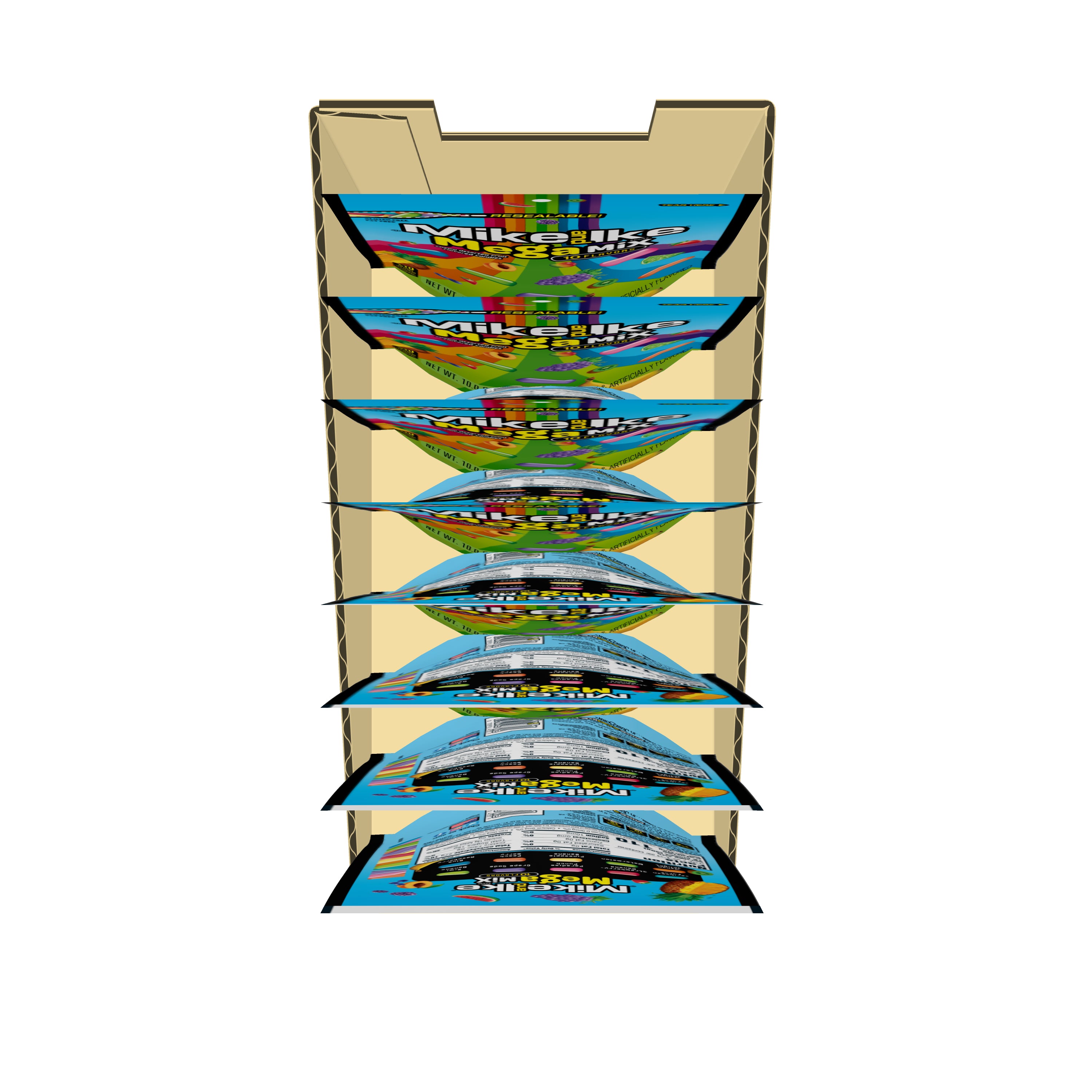 Mike And Ike® Mega Mix Stand Up BagDrc 10 Ounce Size - 8 Per Case.