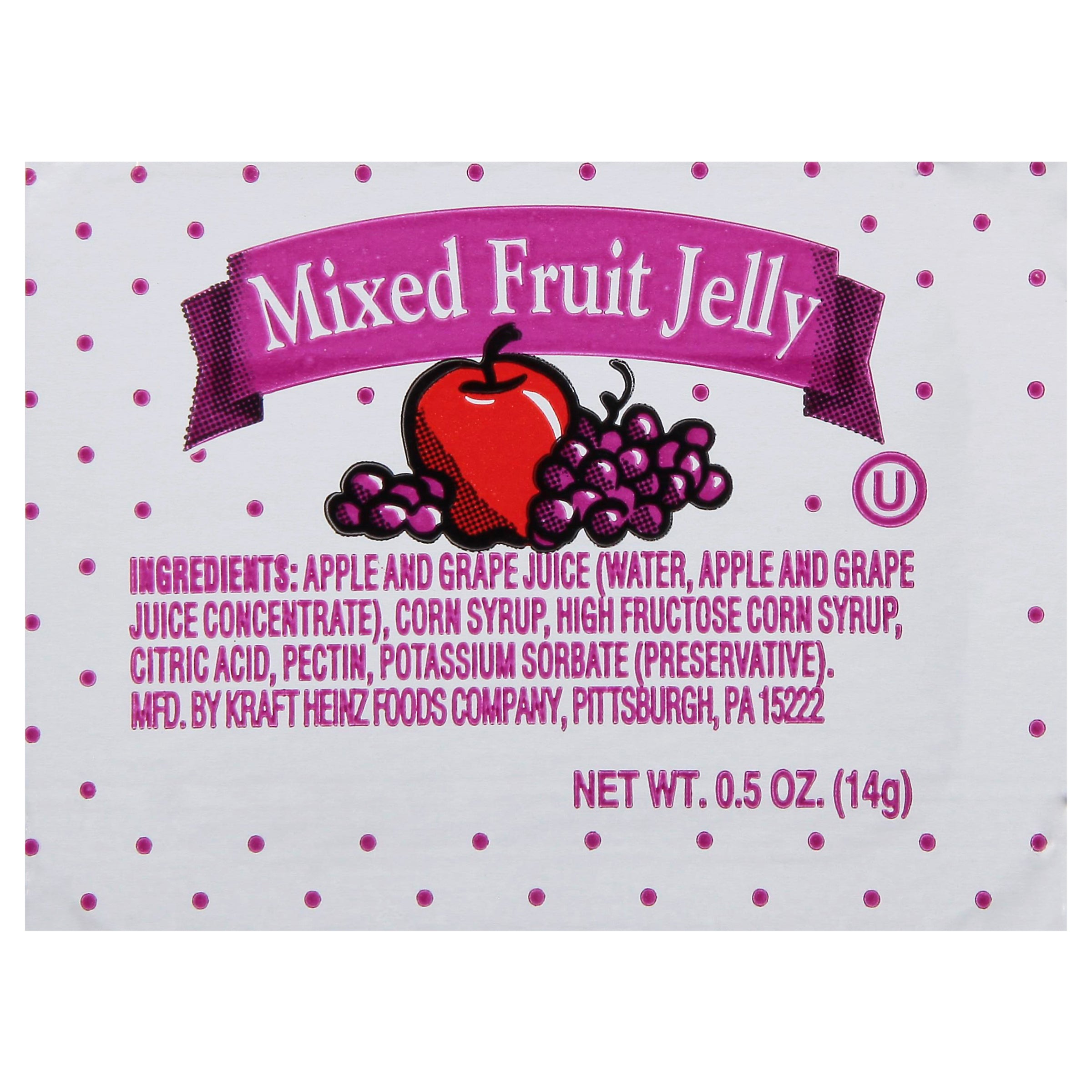 PPI Single Serve Assortment 12 Jelly & Jam 0.5 Ounce Cups 200 Per Case