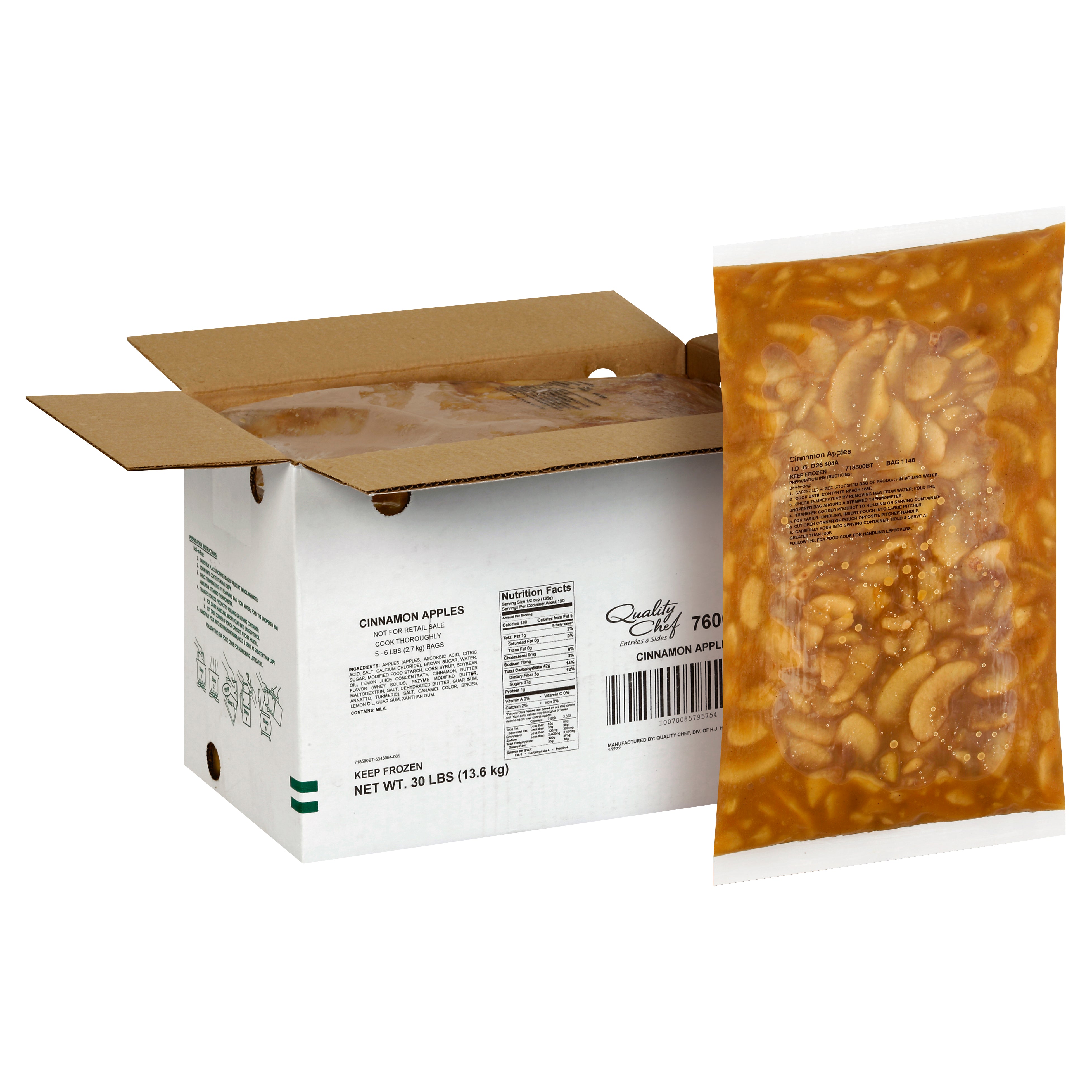 QUALITY CHEF Cinnamon Apples 6 Lb. Bag 5)