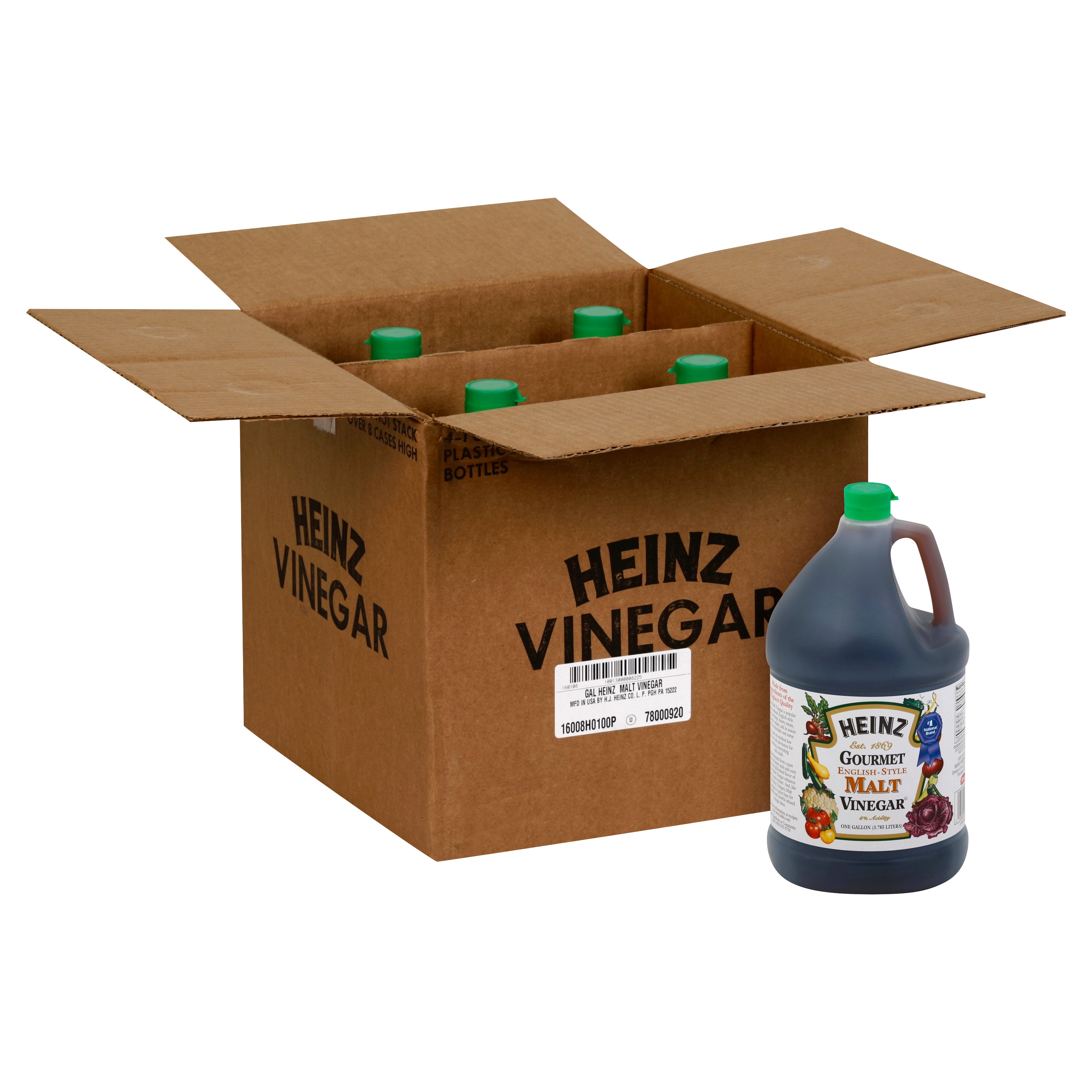 Heinz Gourmet Vinegar, Malt, English Style - 4 - 1 gal. bottles