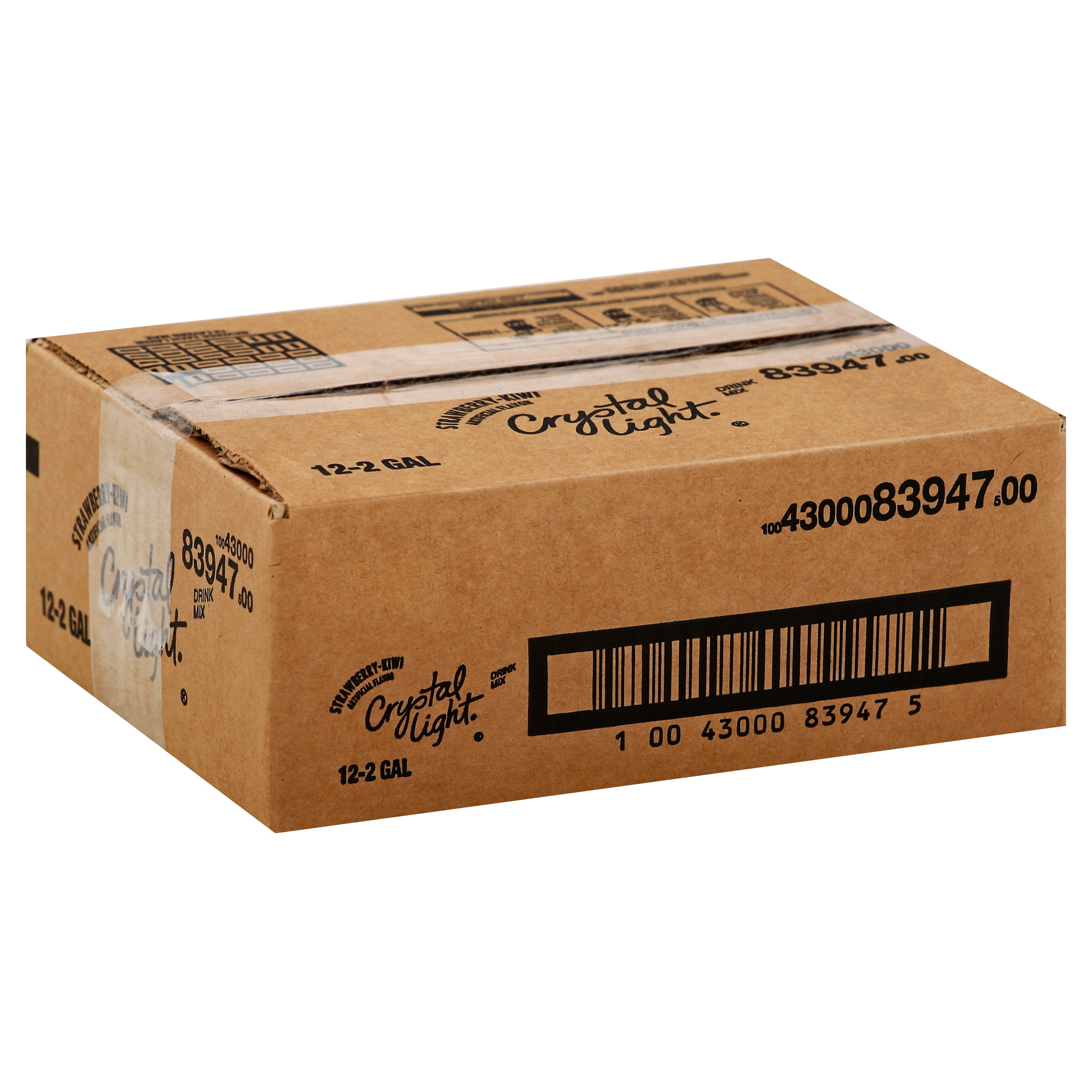 CRYSTAL LIGHT Sugar Free Strawberry Kiwi Powdered Beverage Mix 1.9 Ounce Pouch 12