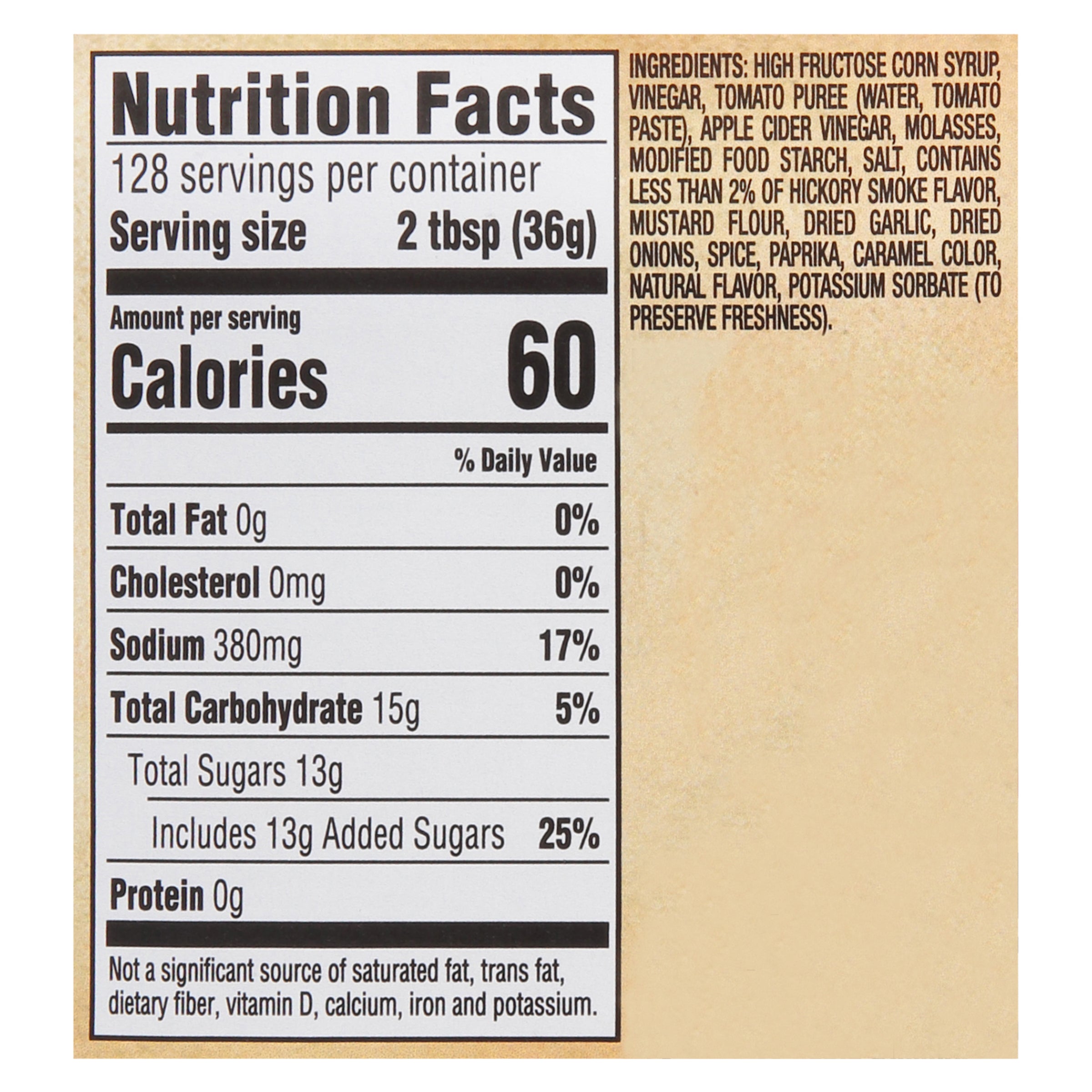 Kraft Original BBQ Sauce 4Casepack 1 gal Jugs