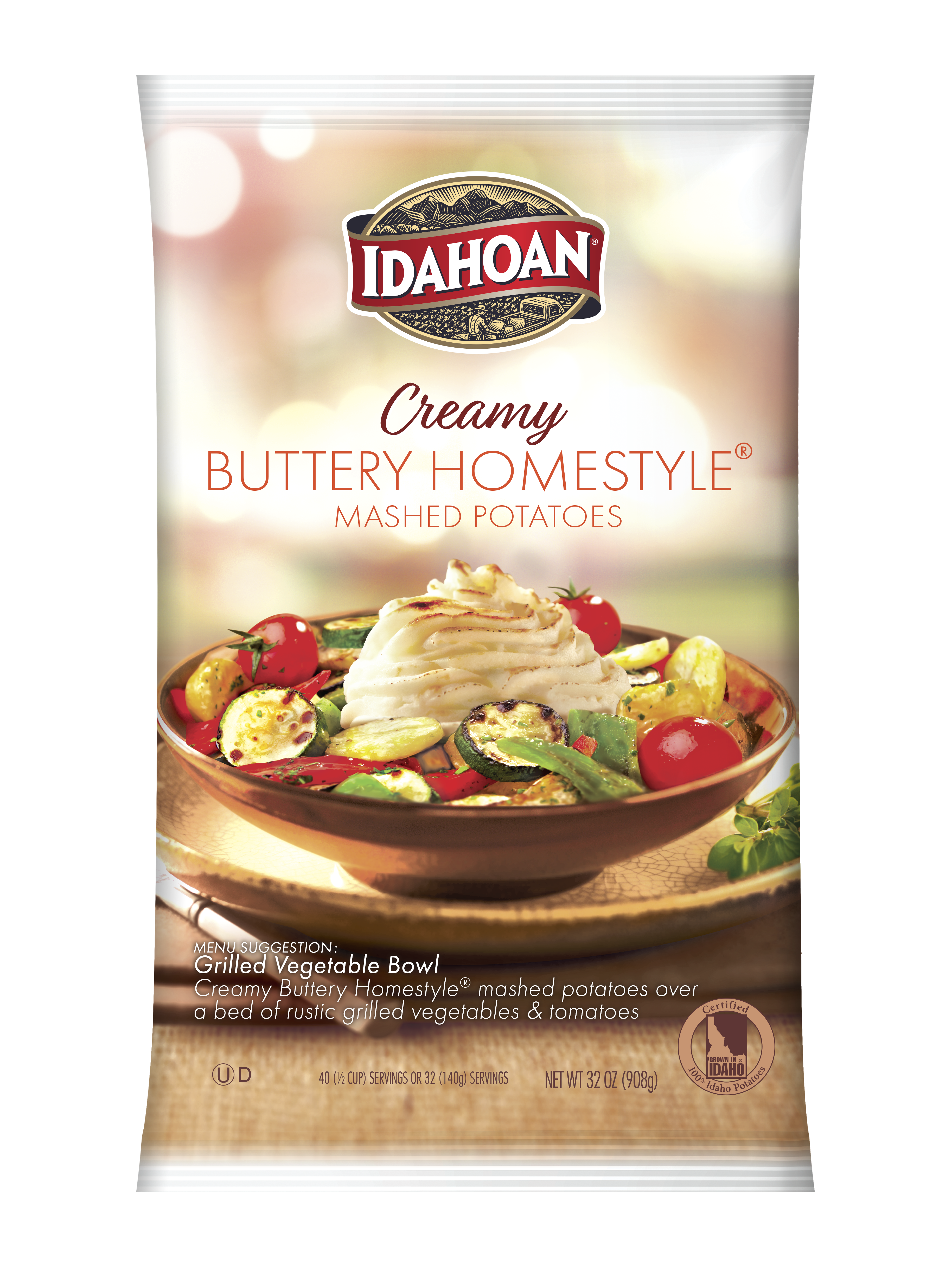 Idahoan® Creamy Buttery Homestyle® Mashedpotatoes Hs 32 Ounce Size - 8 Per Case.