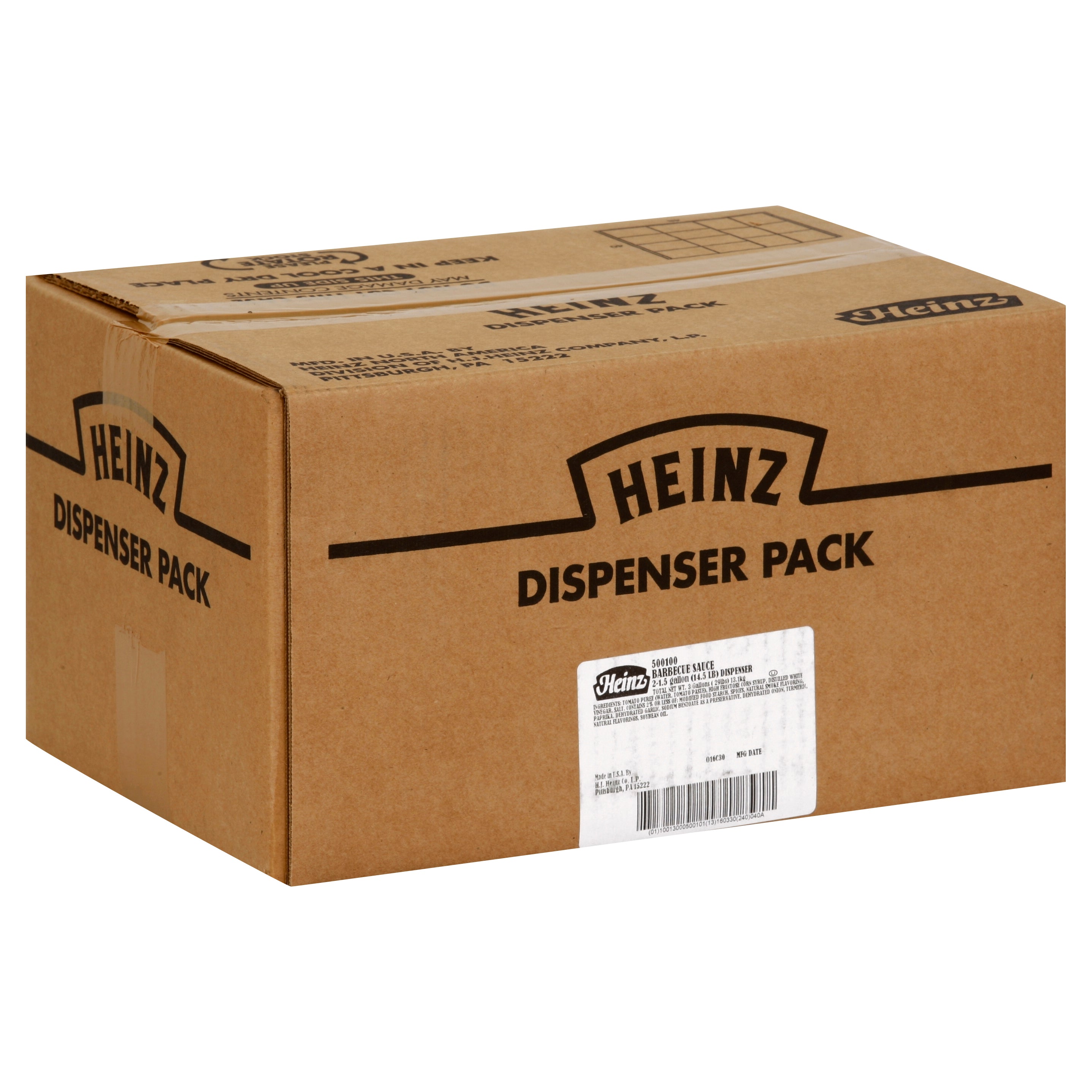 HEINZ BBQ Sauce Dispenser Pack 1.5 gal. 2 Per Case