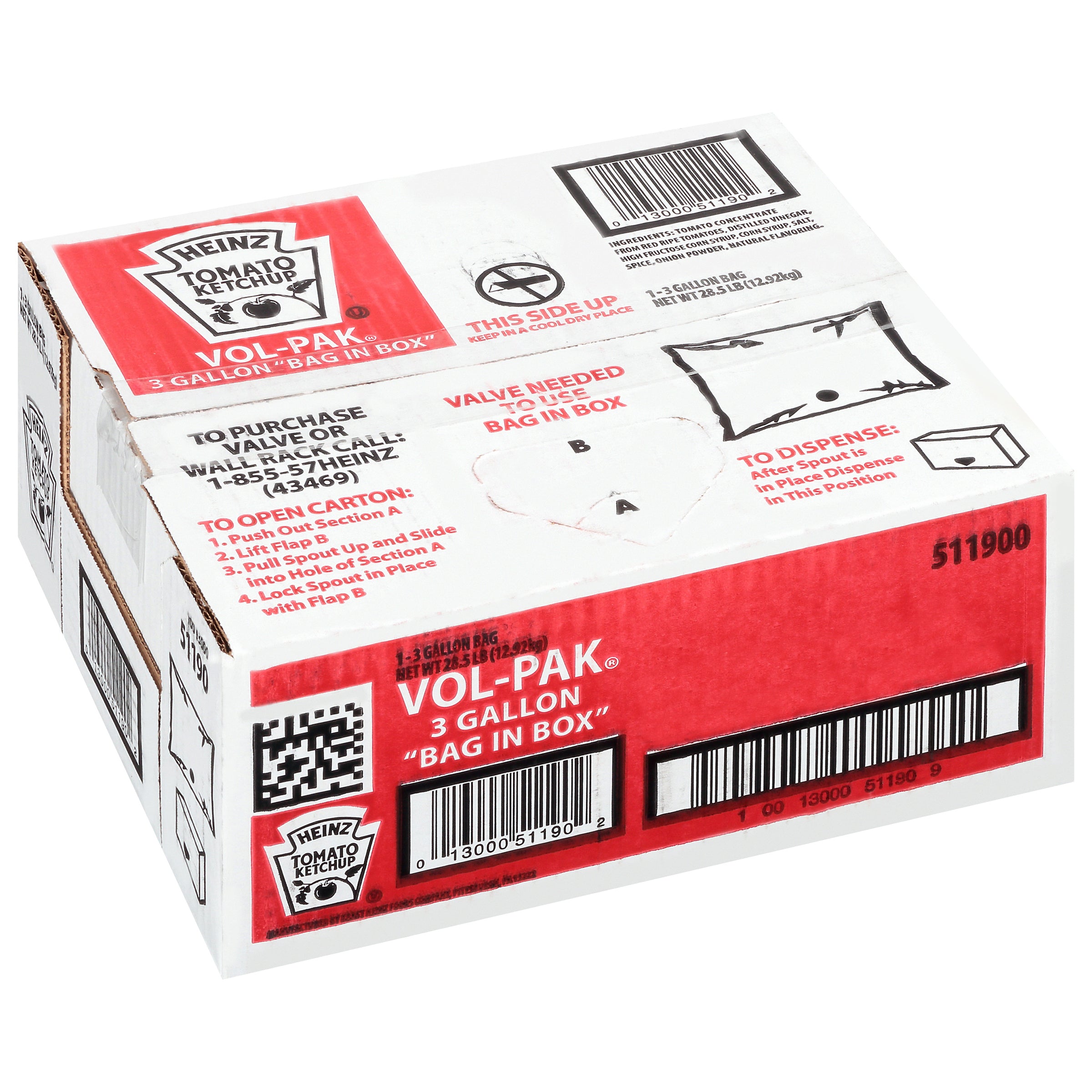 HEINZ Ketchup 3 gal. Vol-Pak