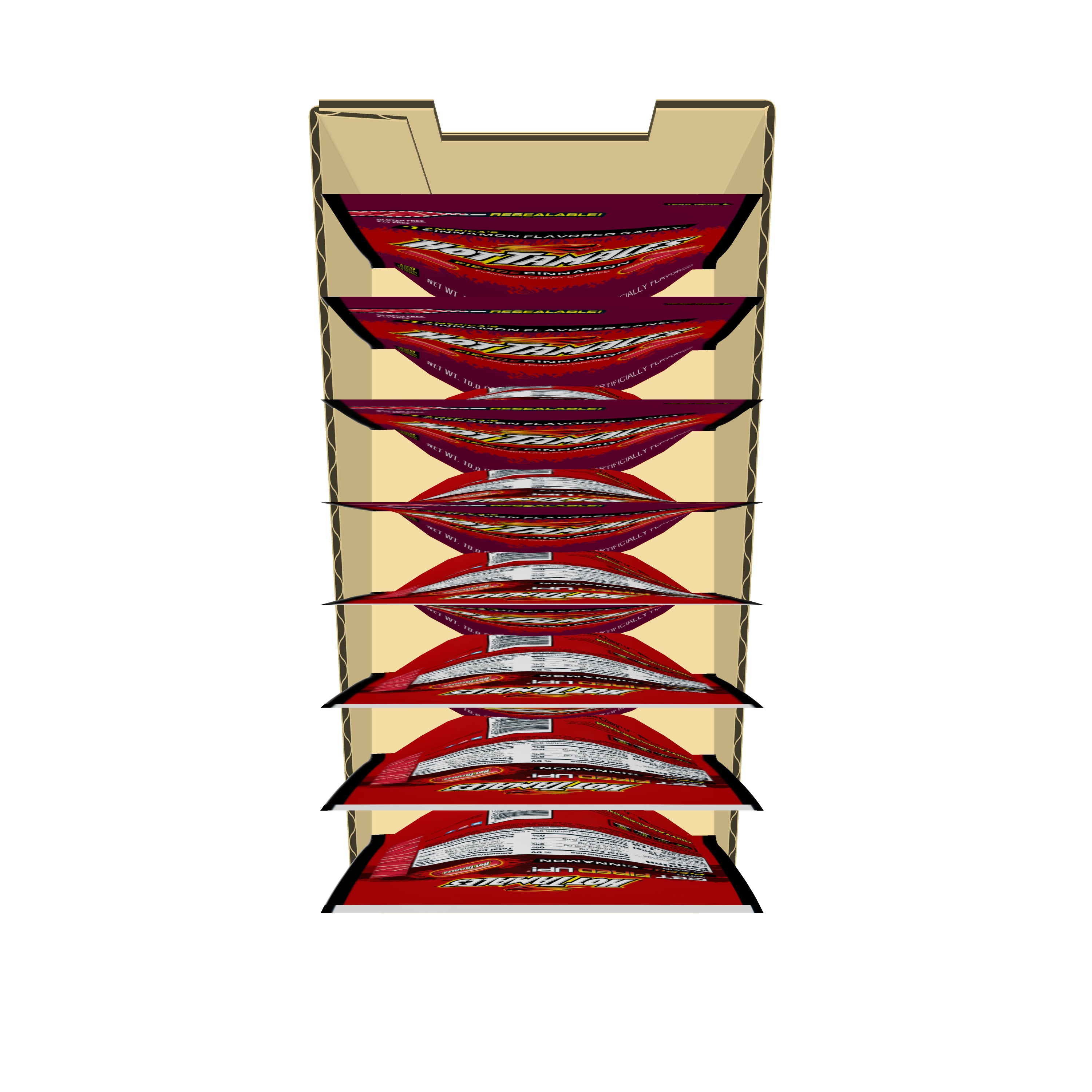 Hot Tamales® Fierce Cinnamon Stand Up 10 Ounce Size - 8 Per Case.