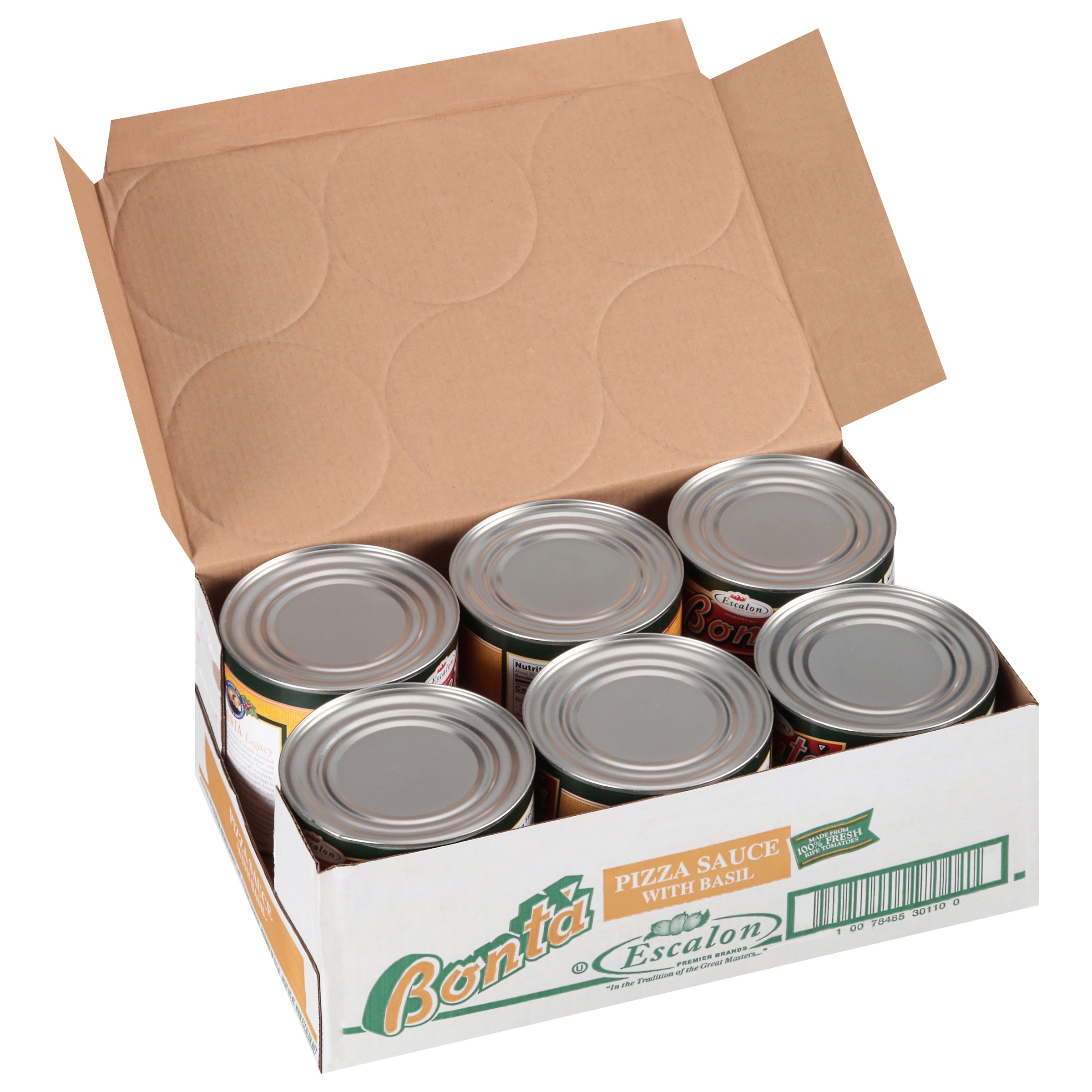 Bonta Pizza Sauce with Basil 107 Ounce Can 6 Per Case