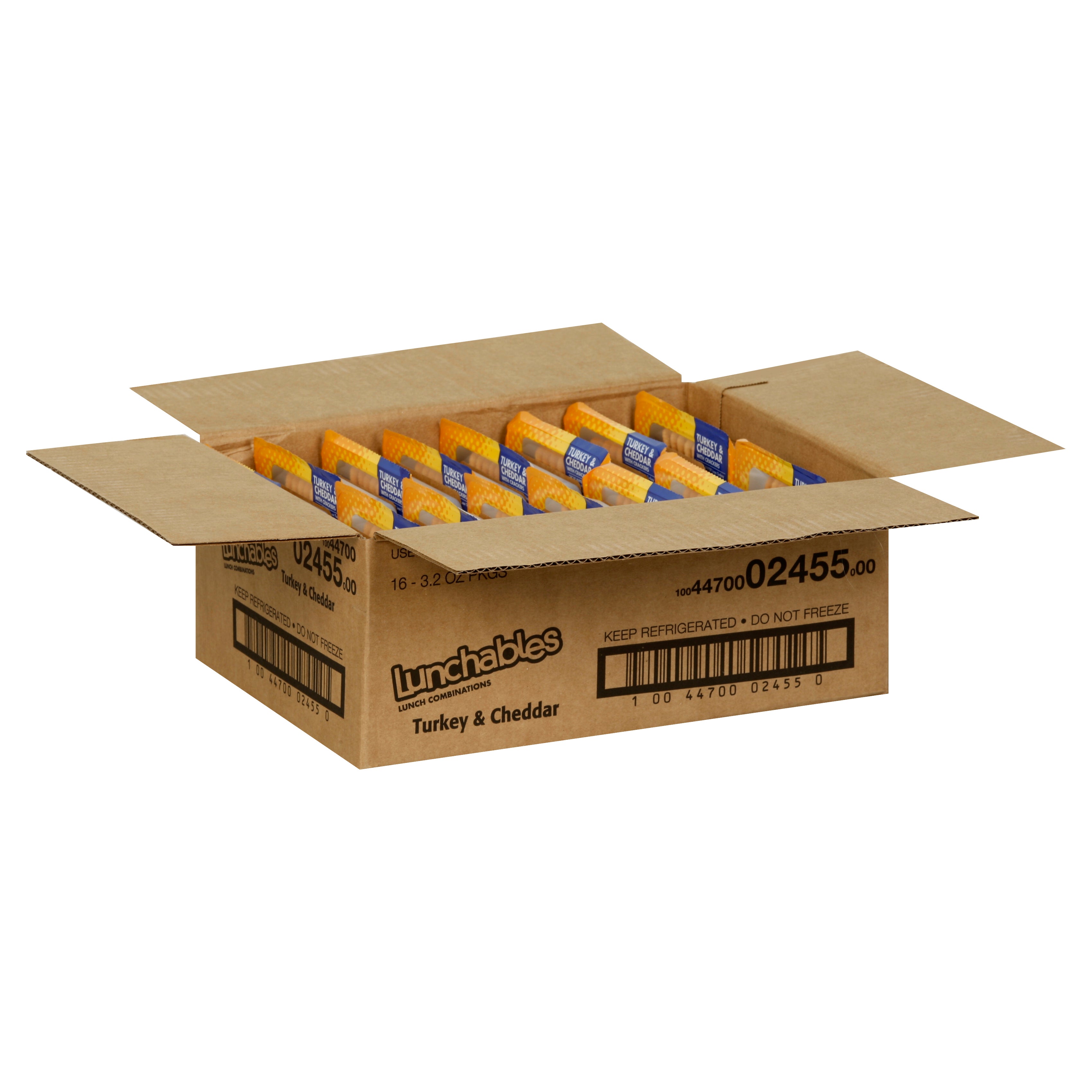 Lunchable Turkey & Cheddar Cheese, 3.2 Ounce Size - 16 Per Case.