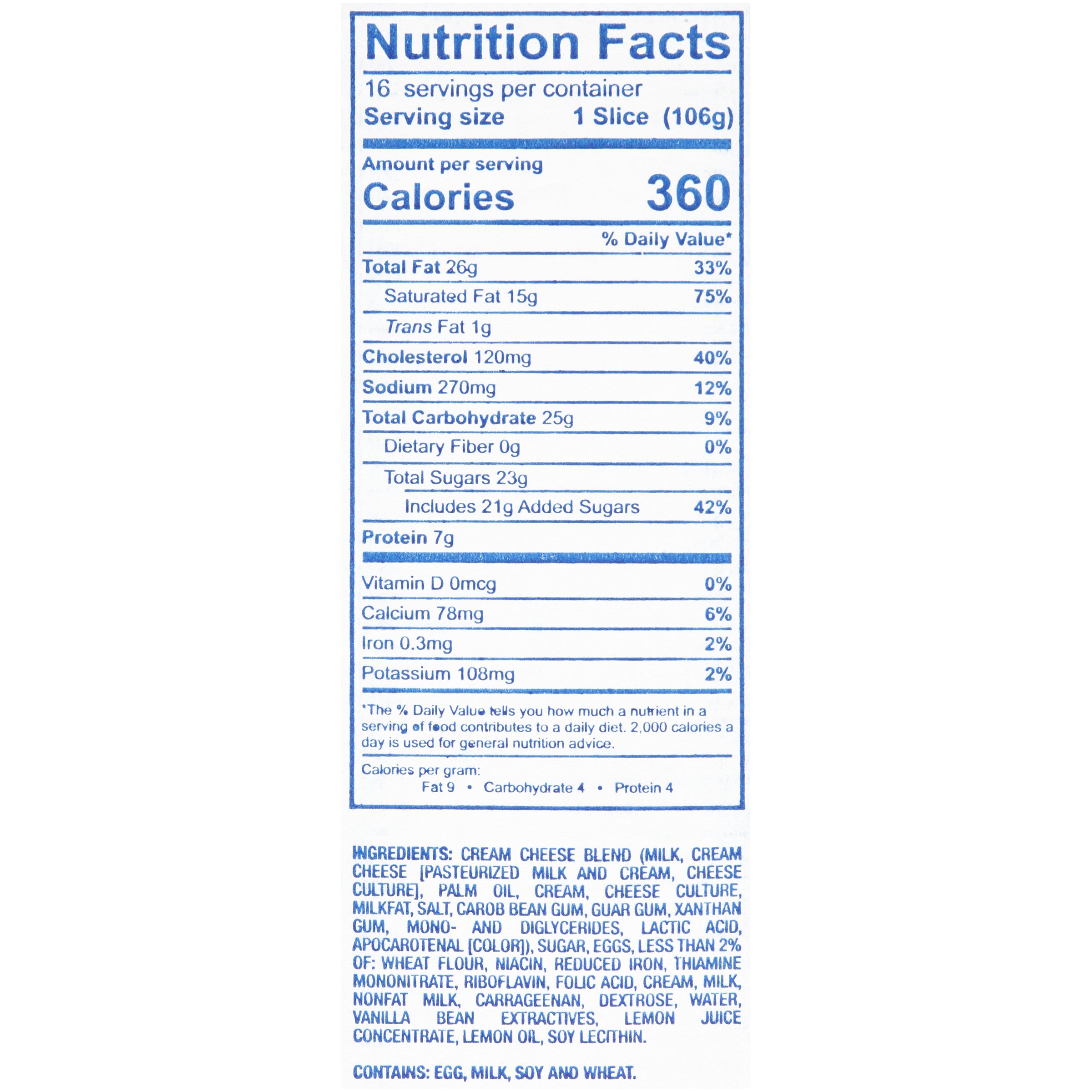 PHILADELPHIA Plain Cheesecake 60 Ounce 4 Per Case