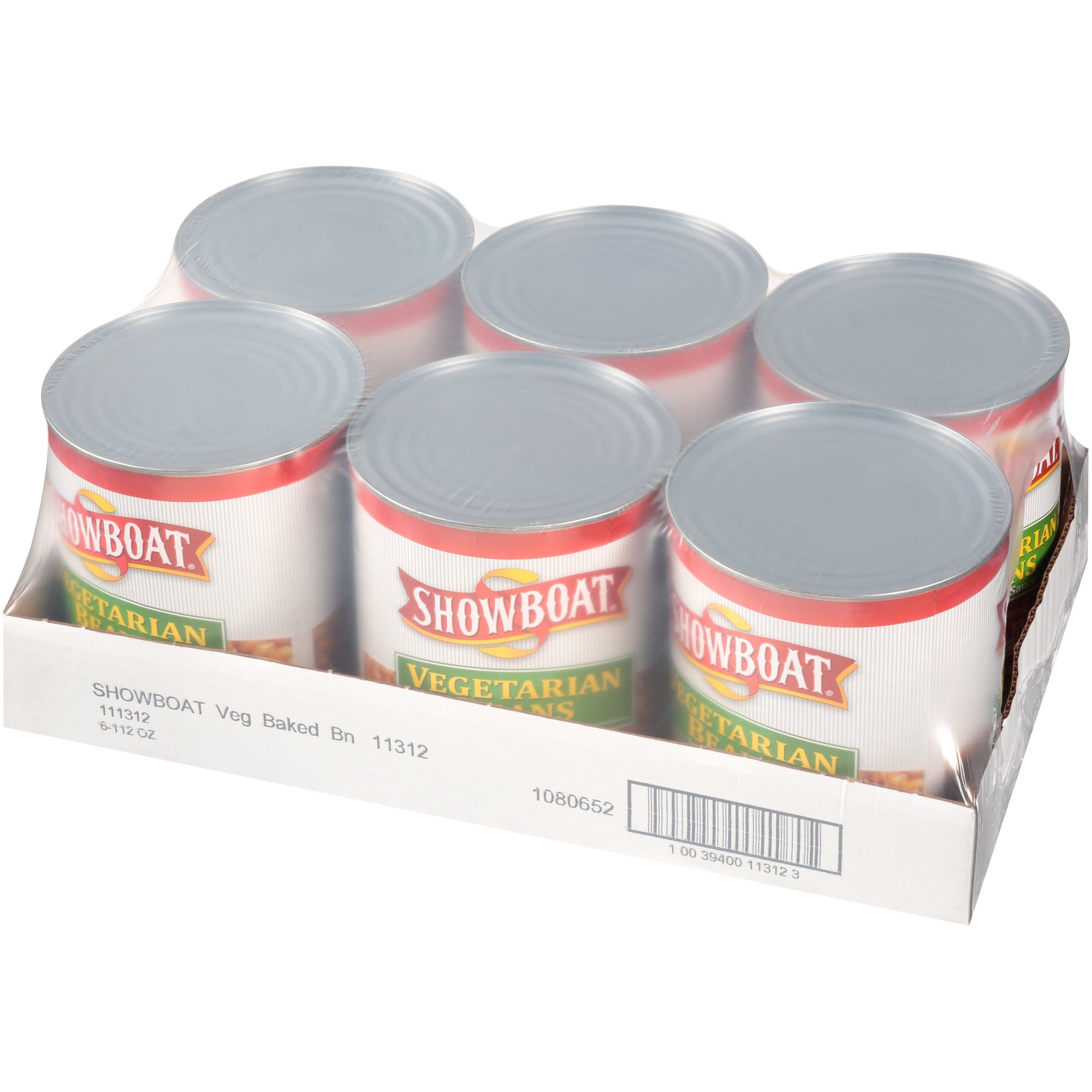 Showboat Vegetarian Beans In Tomato Sauce 112 Ounce Size - 6 Per Case.