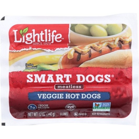 Lightlife Smart Dogs 12 Ounce Size - 12 Per Case.
