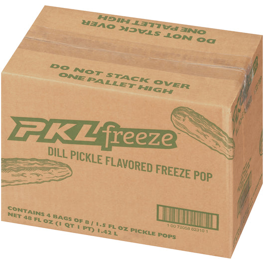 Pkl Freeze Dill Pickle Flavored Freeze Pop 32-1.5 Fluid Ounce- 4 per case