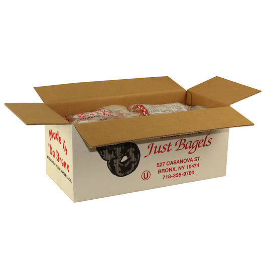 Just Bagels Retail Wheat Bagels, 6 Each - 8 Per Case.