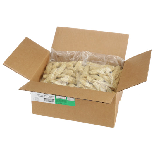 Fred's Garlic & Onion Breaded Pickle Spear 4 Pound Each - 4 Per Case.