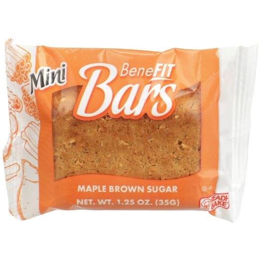 Readi-Bake Benefit Maple Brown Sugar Bar 1.25 Ounce Size - 96 Per Case.