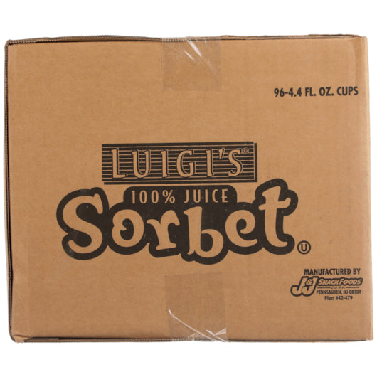Luigi Orange Sorbet 4.4 Fluid Ounce - 96 Per Case.