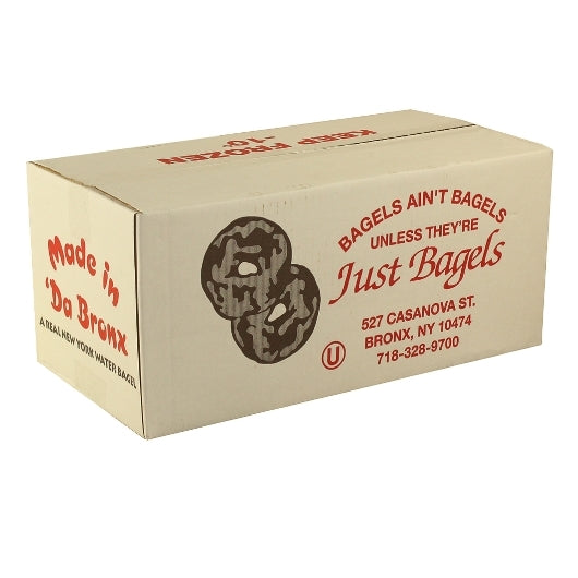 Just Bagels Plain Sliced Bagels, 6 Each - 10 Per Case.