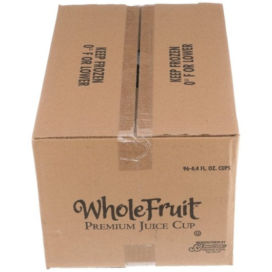 Whole Fruit 100% Juice Mixed Berry & Lemon Swirl Premium Frozen Cup 4 Ounce Size - 96 Per Case.