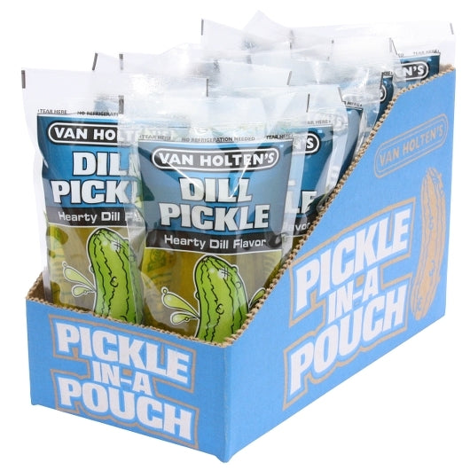 Van Holten's Large Dill Pickle Individually Packed In A Pouch 1 Each - 12 Per Case.
