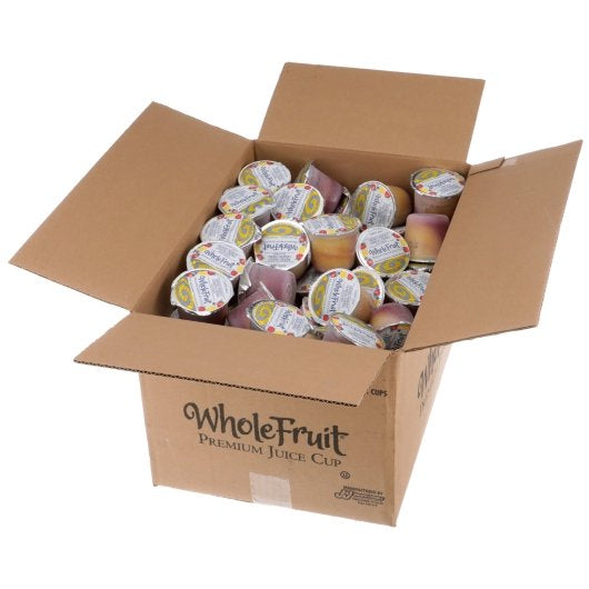 Whole Fruit 100% Juice Mixed Berry & Lemon Swirl Premium Frozen Cup 4 Ounce Size - 96 Per Case.