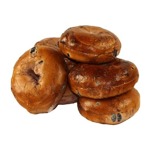 Just Bagels Blueberry Sliced Bagels, 6 Each- 8 Per Case.