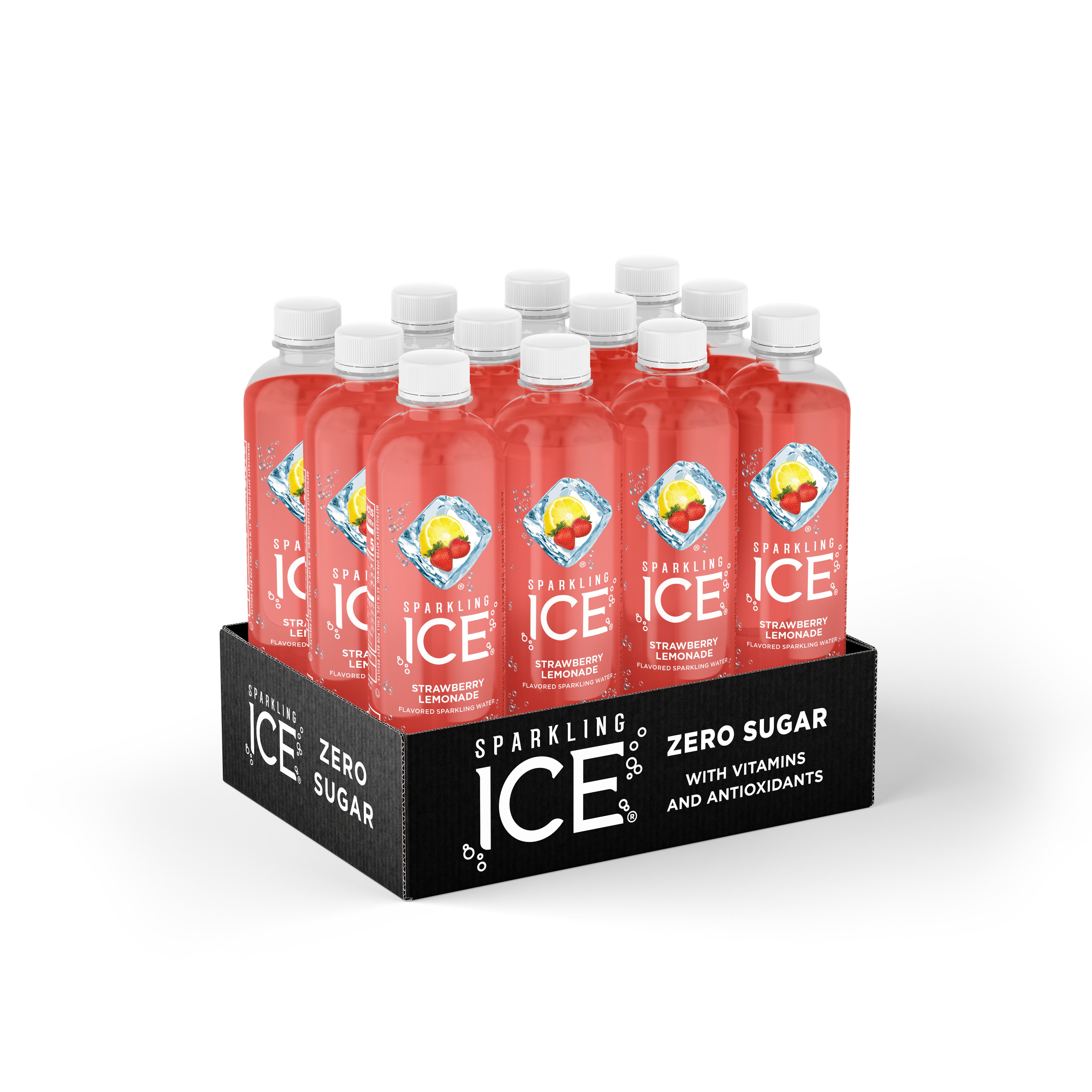 Sparkling Ice Strawberry Lemonade With Antioxidants And Vitamins Zero Sugar Bo 17 Fluid Ounce - 12 Per Case.