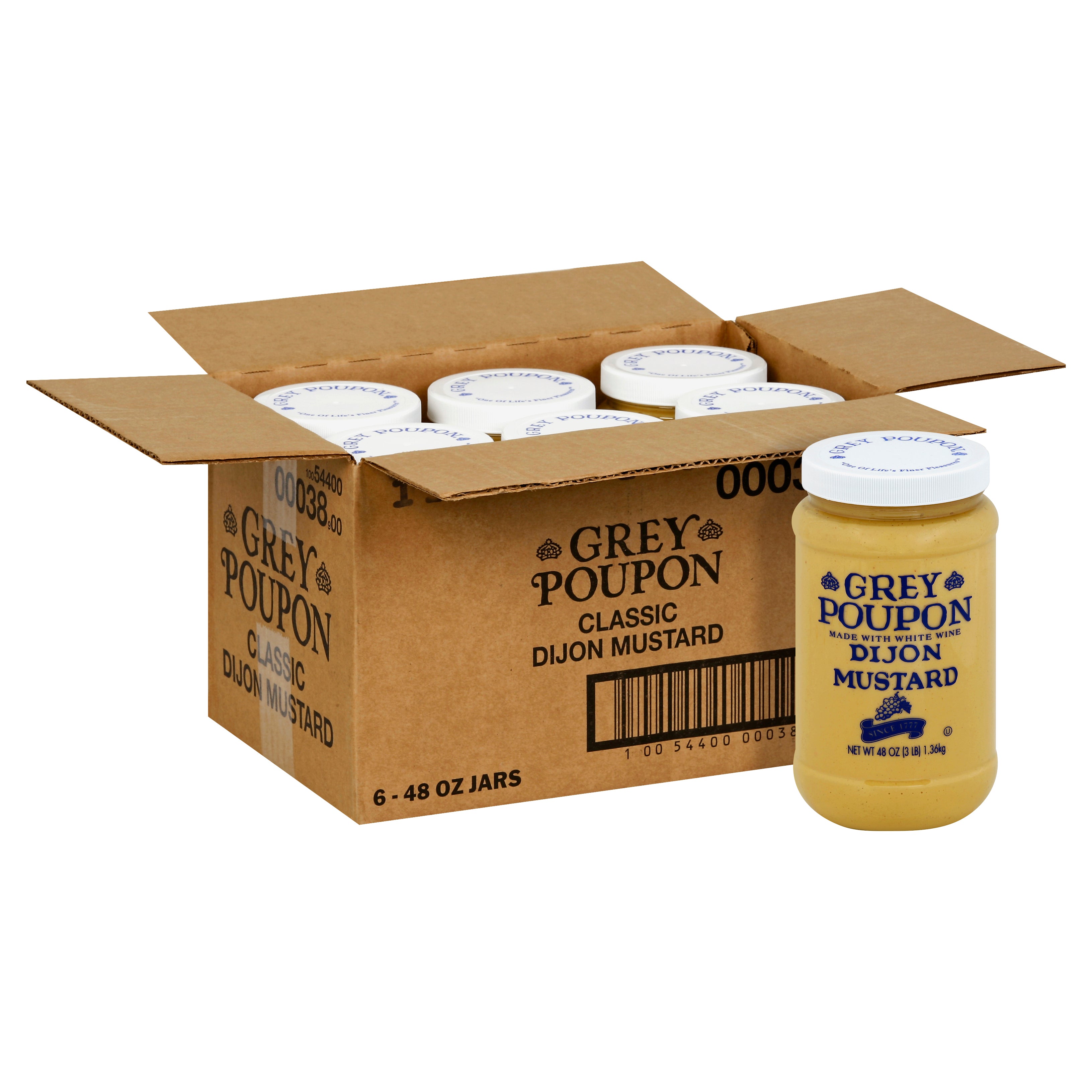 GREY POUPON Dijon Mustard 48 Ounce 6 Per Case