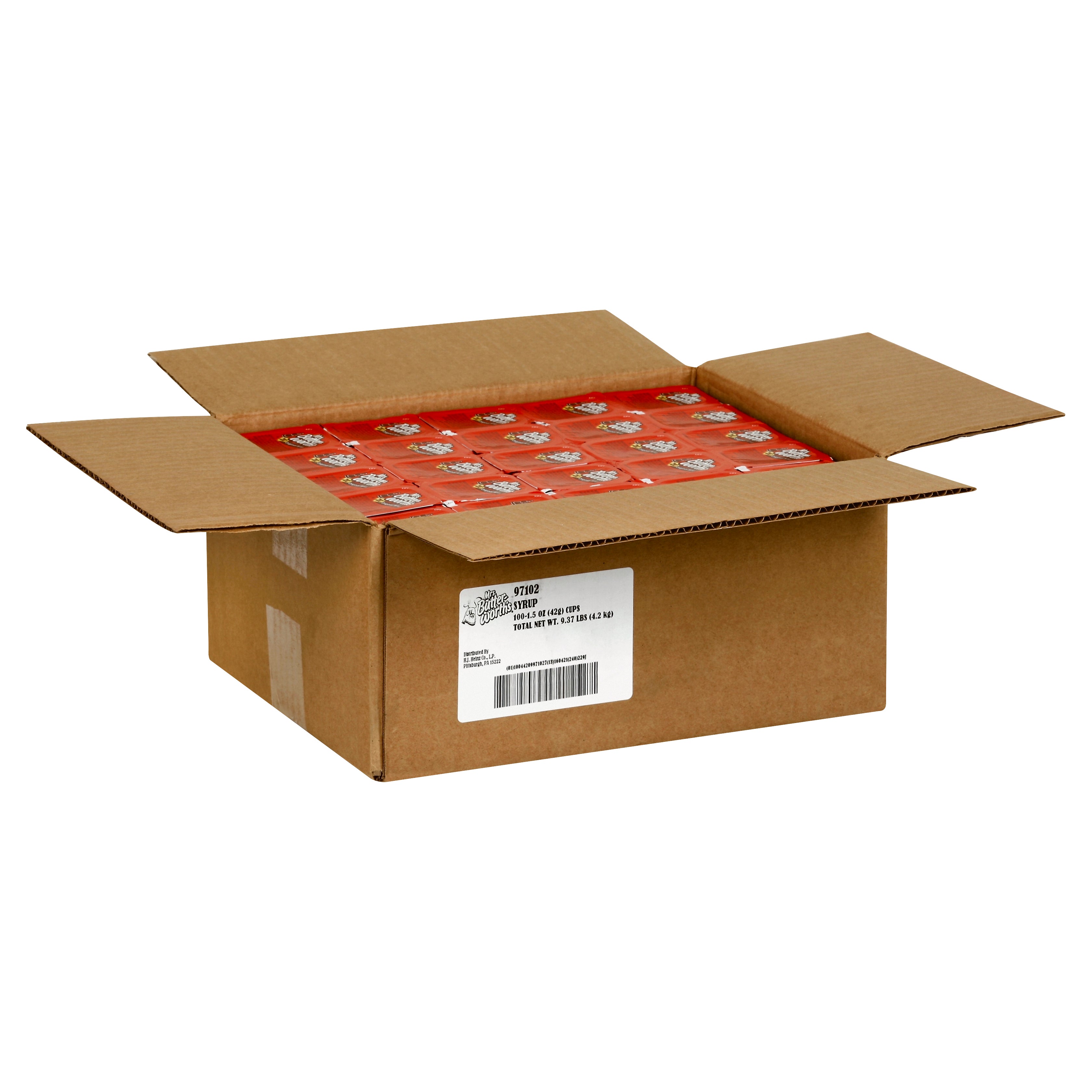 MRS. BUTTERWORTH'S Single Serve Table Syrup 1.5 Ounce Cups 100 Per Case