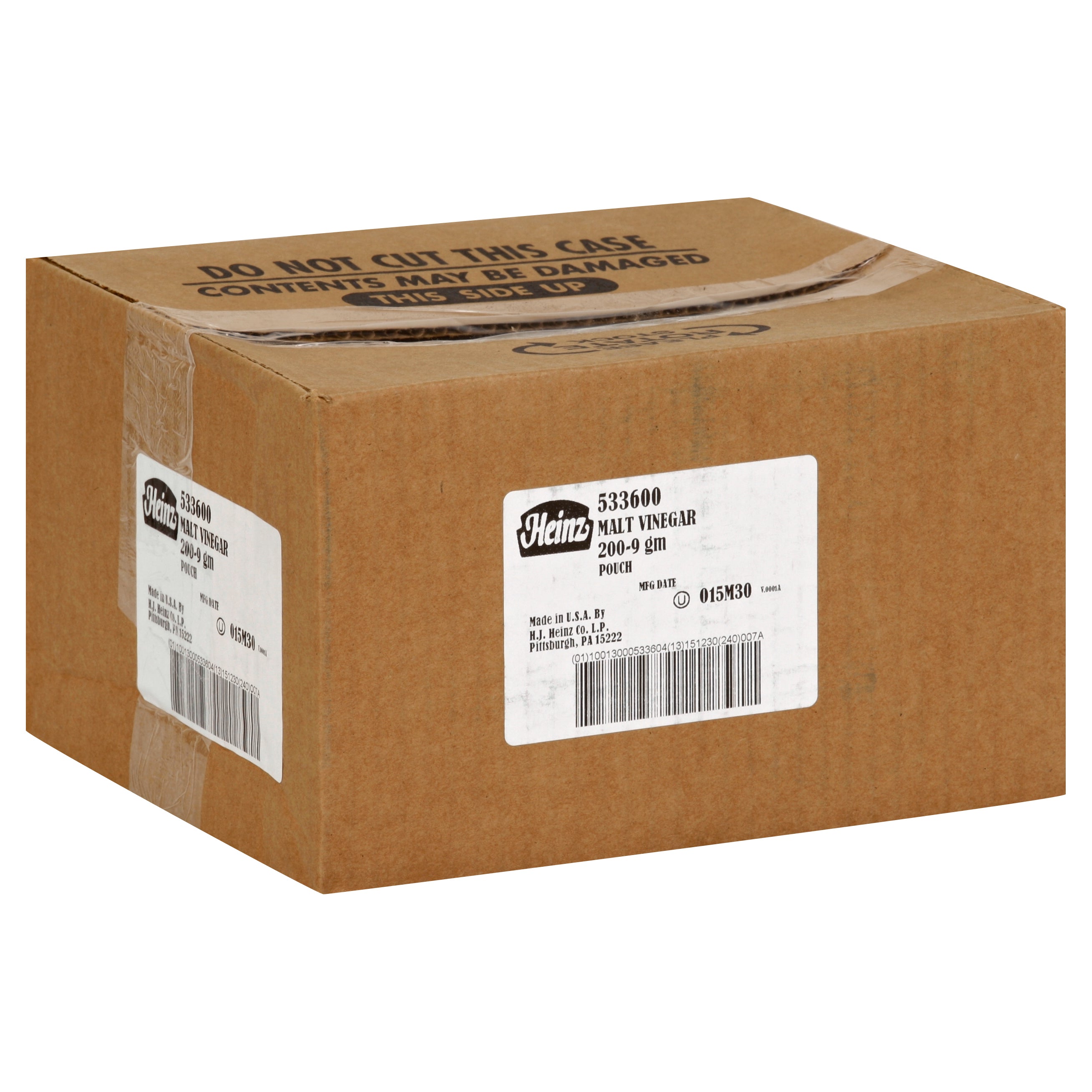 HEINZ Single Serve Malt Vinegar 9 Gram Packets 200 Per Case