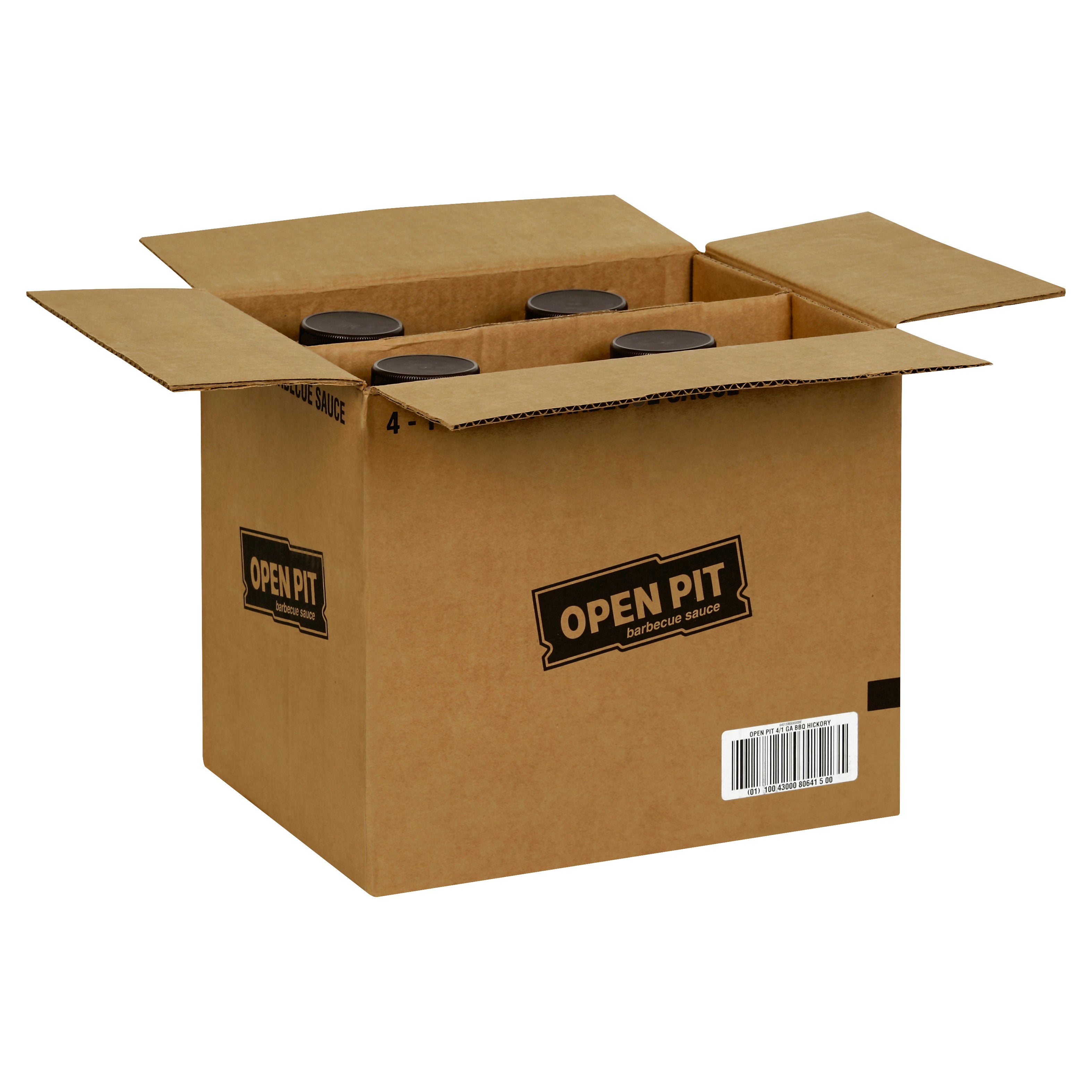 OPEN PIT Hickory Smoke BBQ Sauce 1 gal. Jugs 4 Per Case