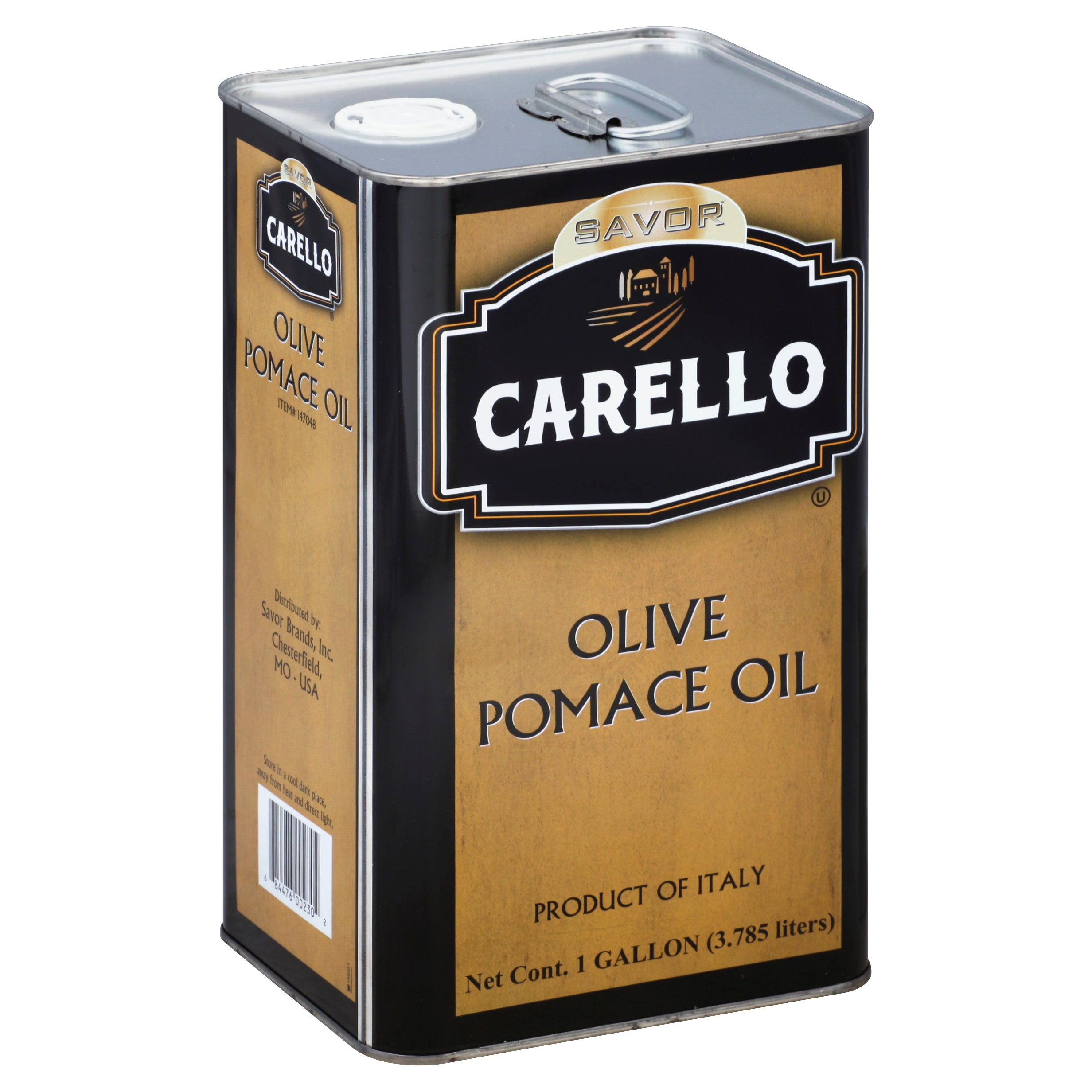 Oil Olive Pomace Tin 1 Gallon - 6 Per Case.