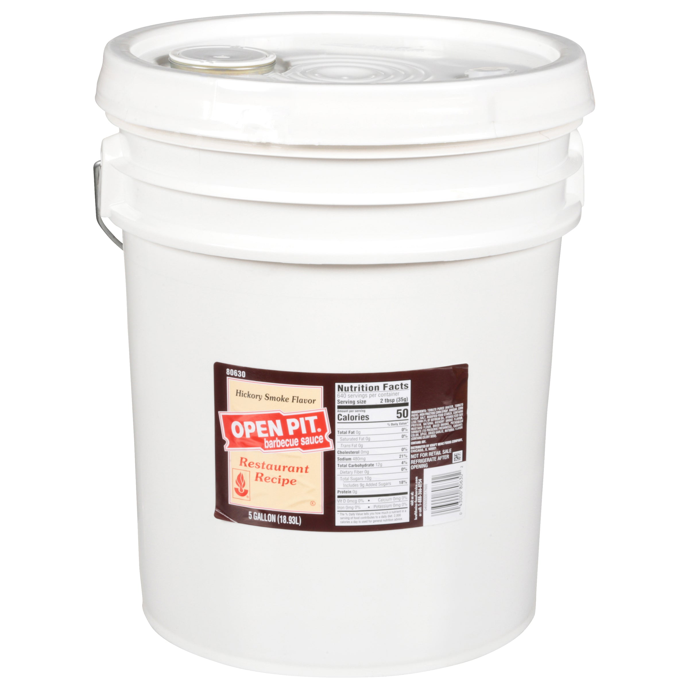 OPEN PIT Hickory BBQ Sauce 5 gal. Pail