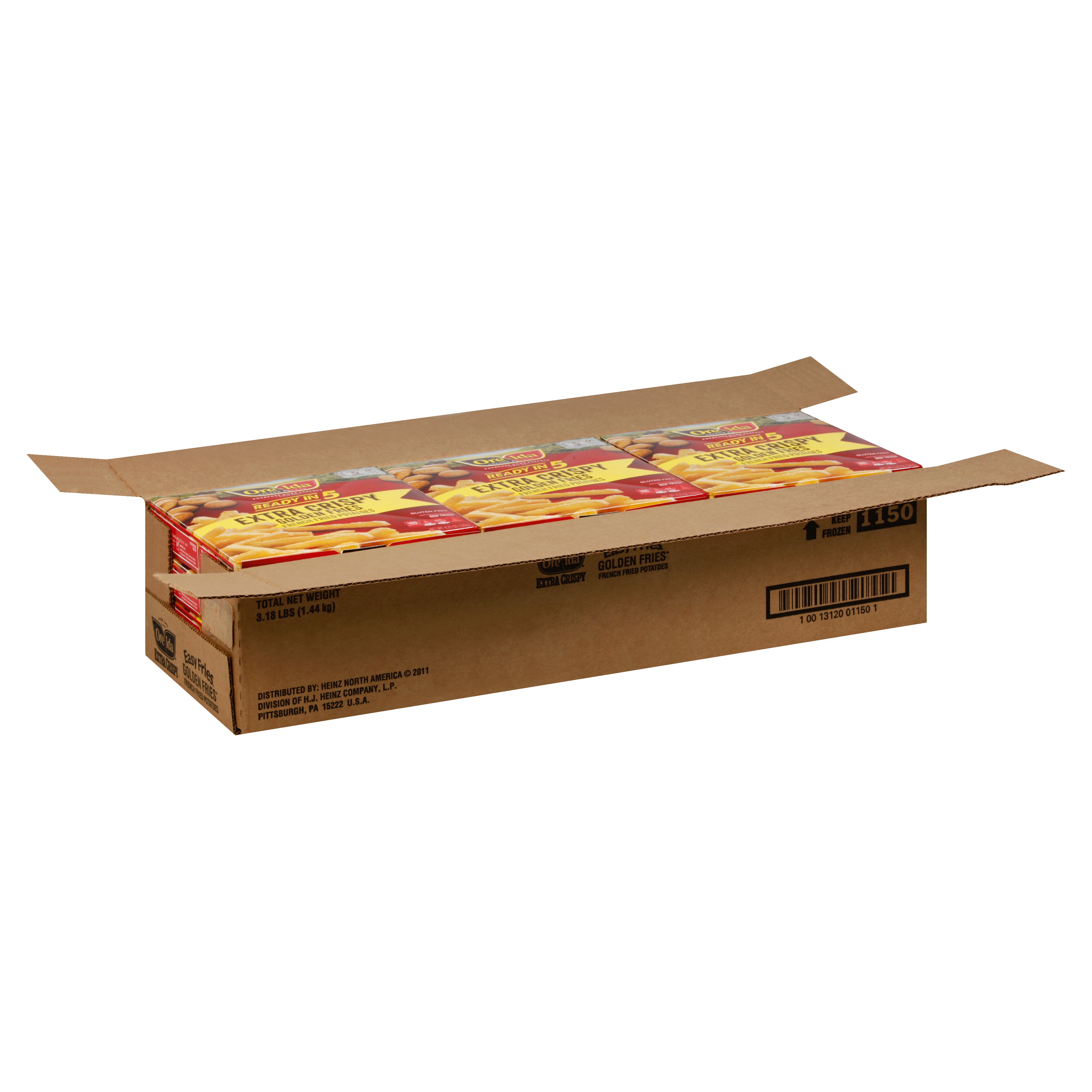 Ore Ida Core Frozen Potatoes Extra Crispy 4.25 Ounce Size - 12 Per Case.